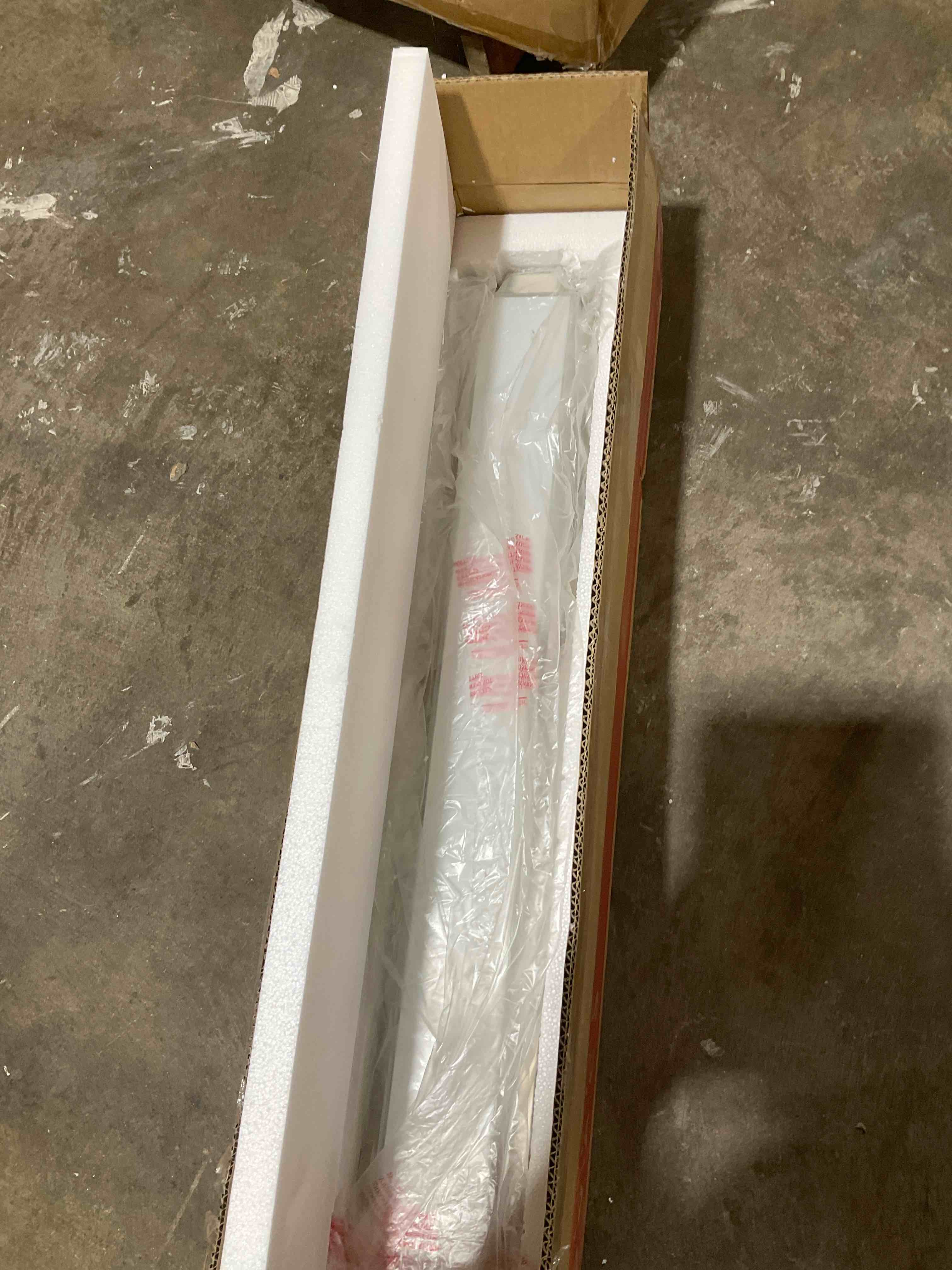 Condition photo showing New/Like New for mirrea 24in modern led vanity light for bathroom lighting dimmable 24w chromed (warm white 3000k)