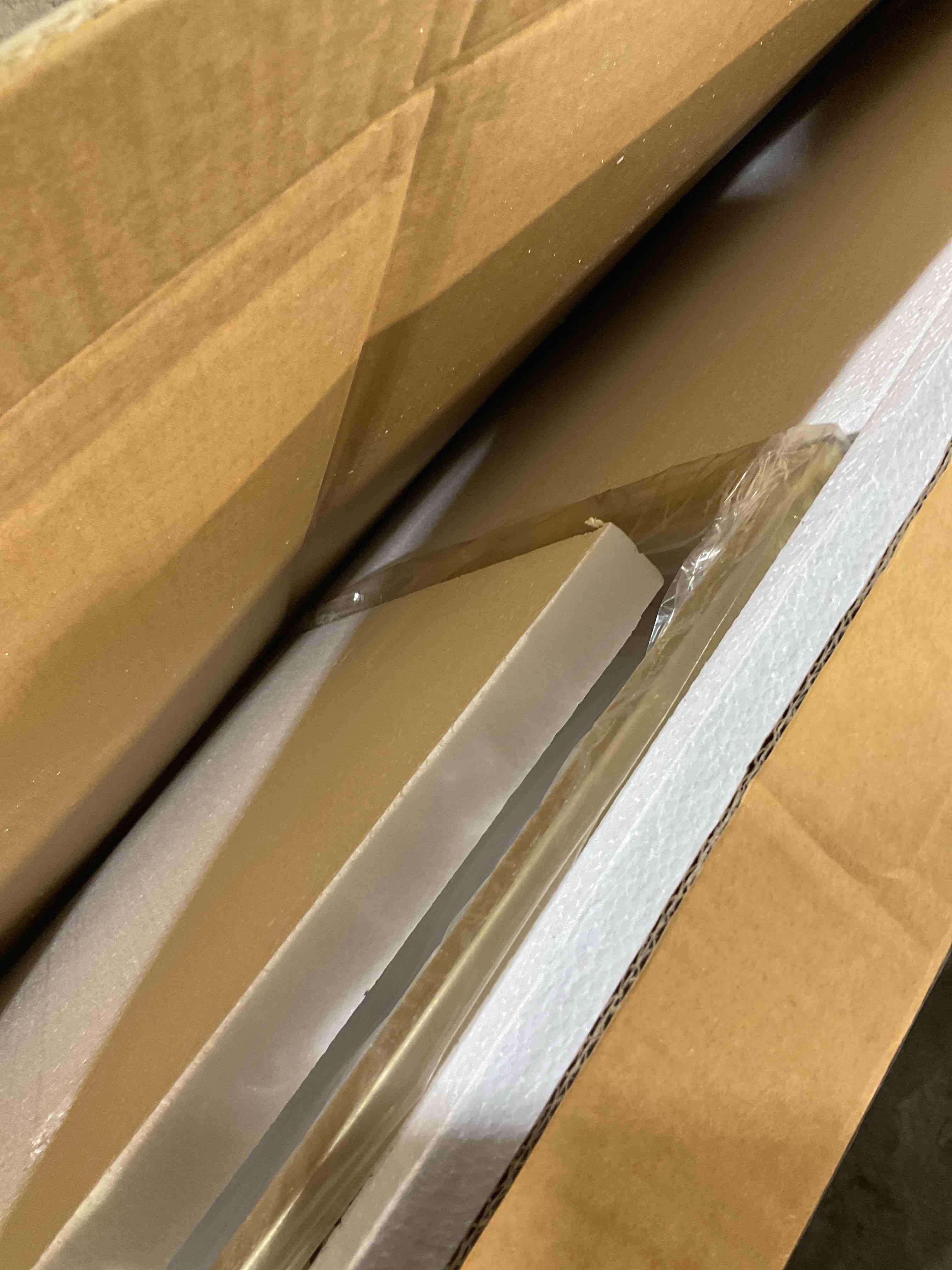 Condition photo showing New/Like New for bestoffice computer desk,home office desk, modern simple style for home office study writing (gold, 47 inch)