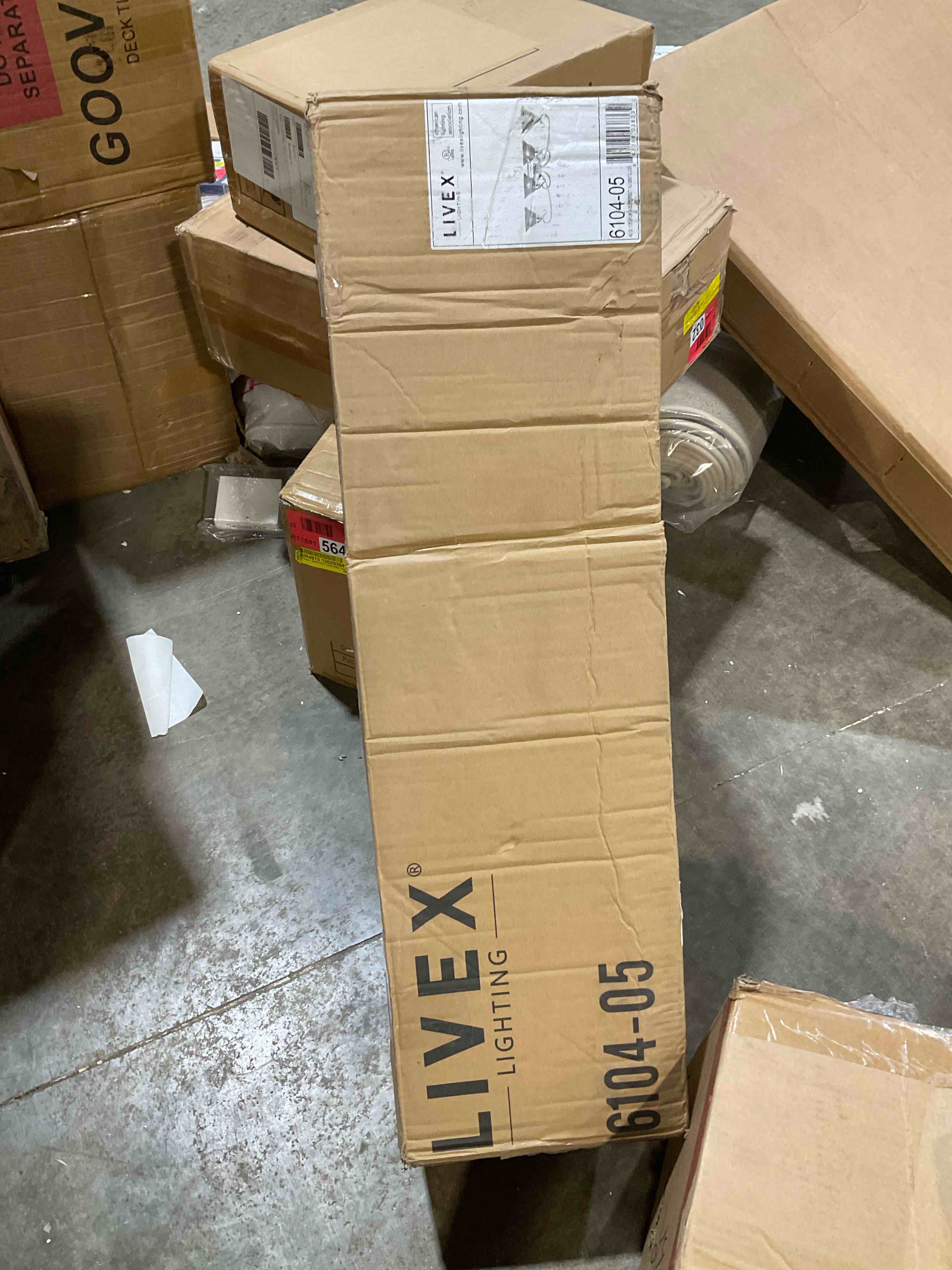 Condition photo showing New/Like New for livex lighting 6104-05 coronado 4 bath light, chrome