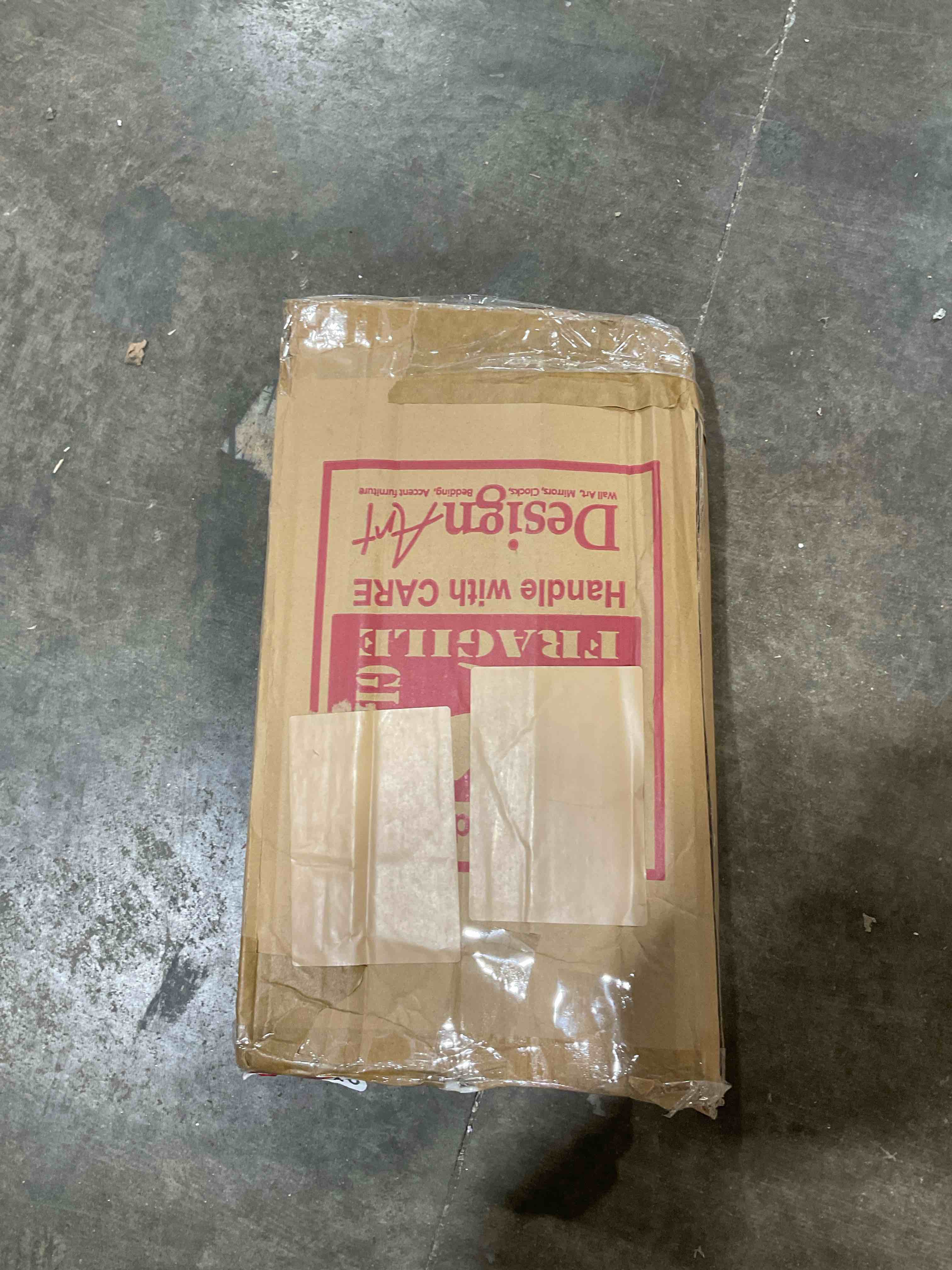 Condition photo showing New/Like New for design art yellow and grey geometric blocks harmony ii gray/yellow .