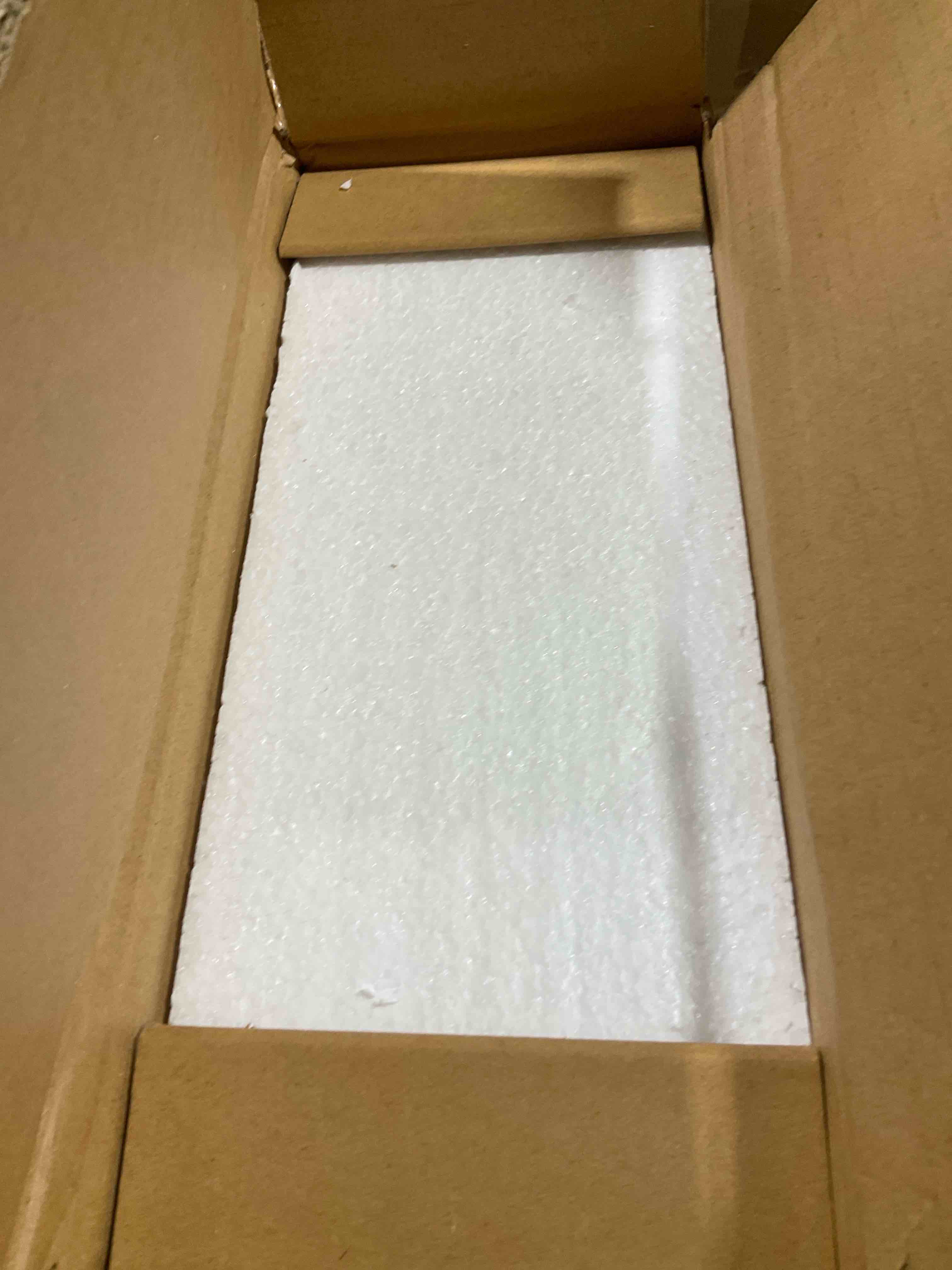 Condition photo showing New/Like New for 4-shelf bookshelf wall mount bookcase  color brown 