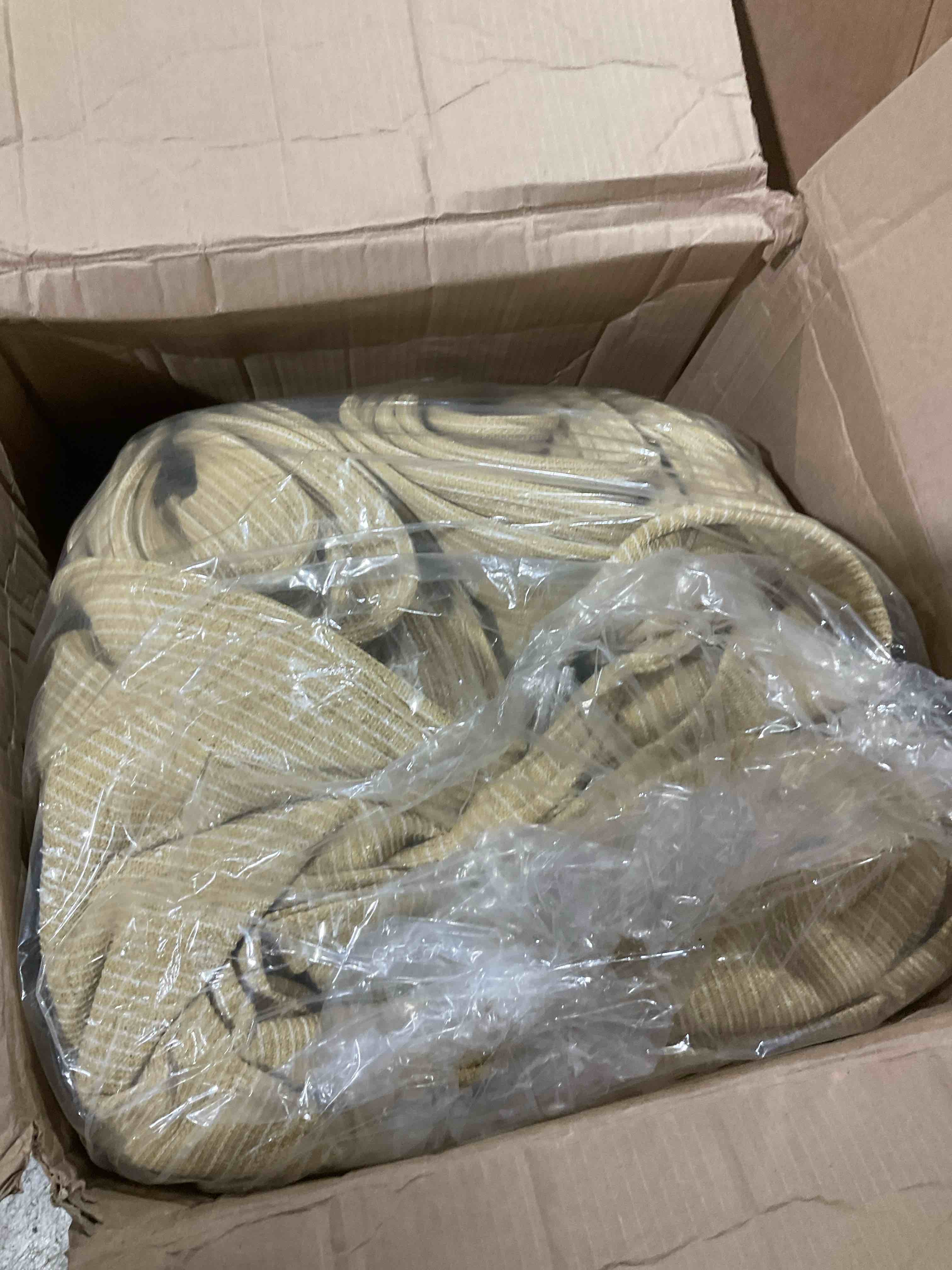 Condition photo showing New/Like New for royal shade 8' x 12' beige rectangle super ring sun shade sail canopy rstaws, heavy duty durable structure, reinforced corners & edges, 260 gsm permeable fabric (we make custom size)