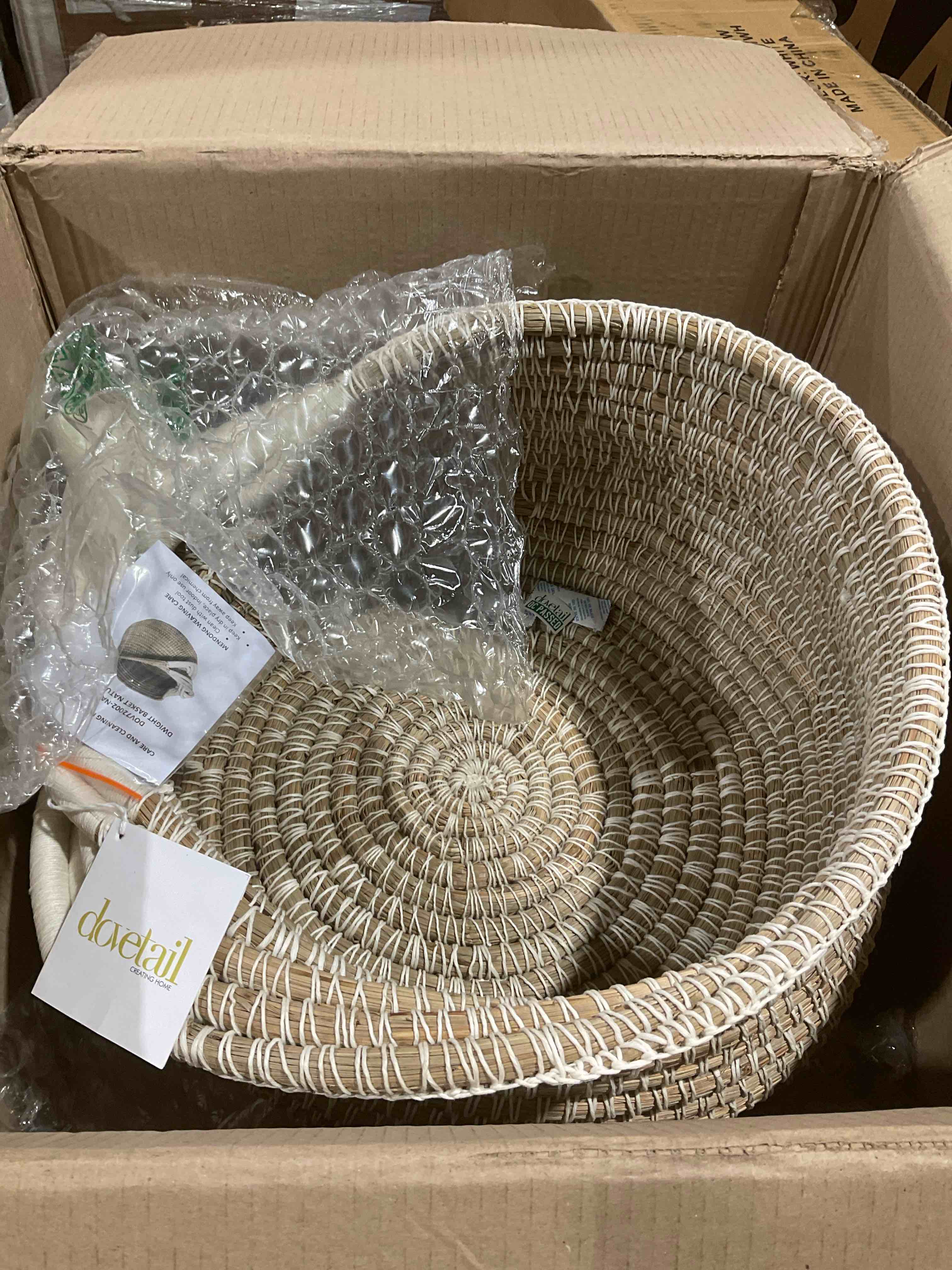Condition photo showing New/Like New for dwight basket, natural white