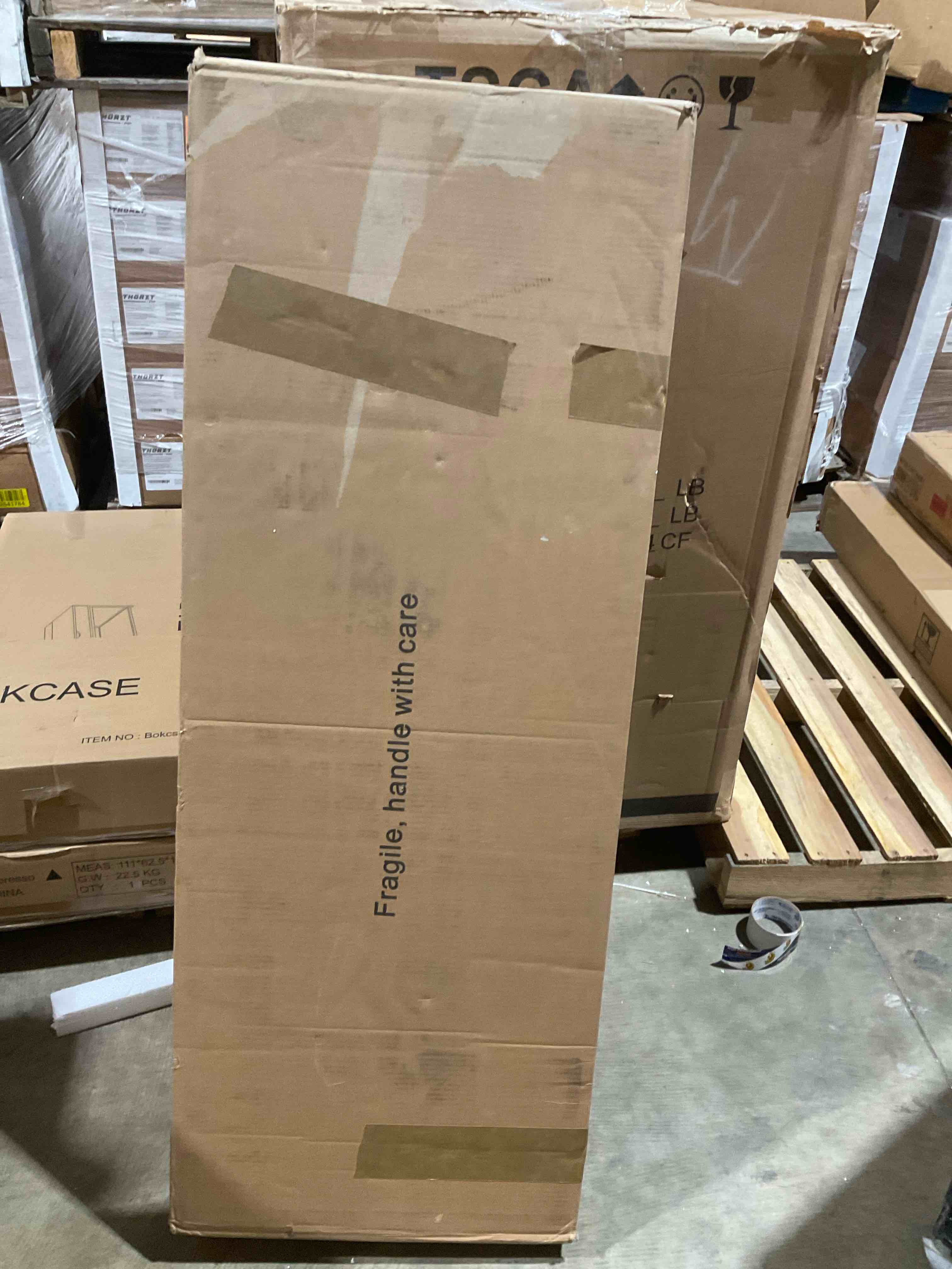 Condition photo showing New/Like New for length 11.8" x width 15.7" x height 63" simple stylish dressing mirror cabinet, full body mirror cabinet, extra large mirror, multi layer high capacity storage, use alone or in conjunction with vanity