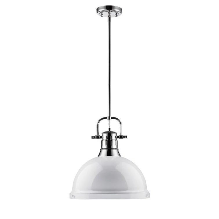 calico single light steel dimmable pendant 