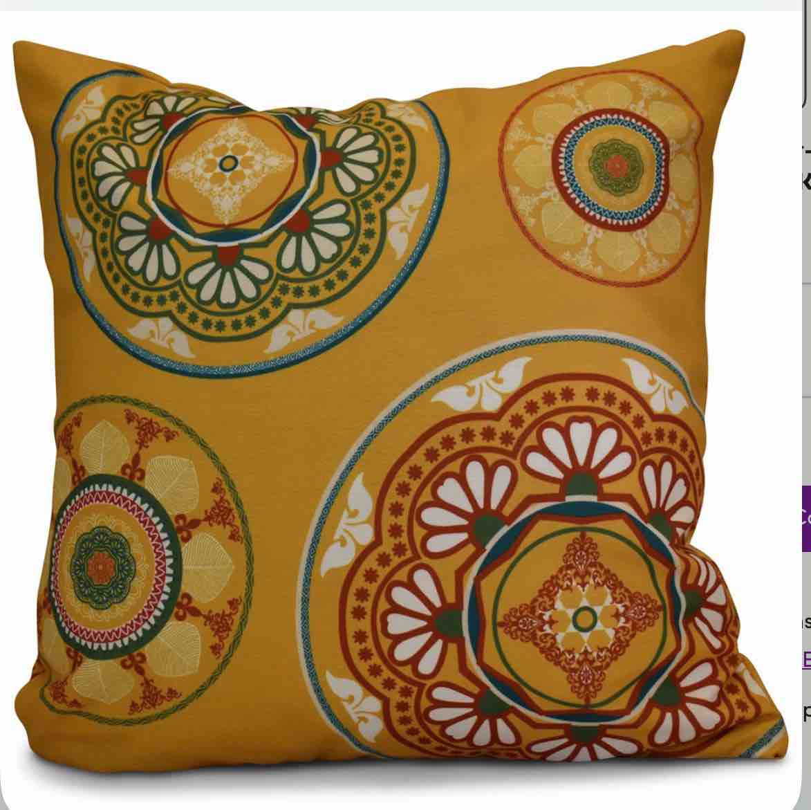 HH Revival Geometric Reversible Throw Pillow
