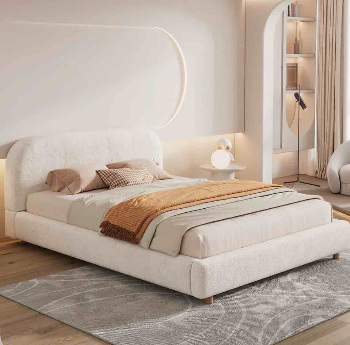 Issabel! Upholstered Platform Bed With Wood Slats