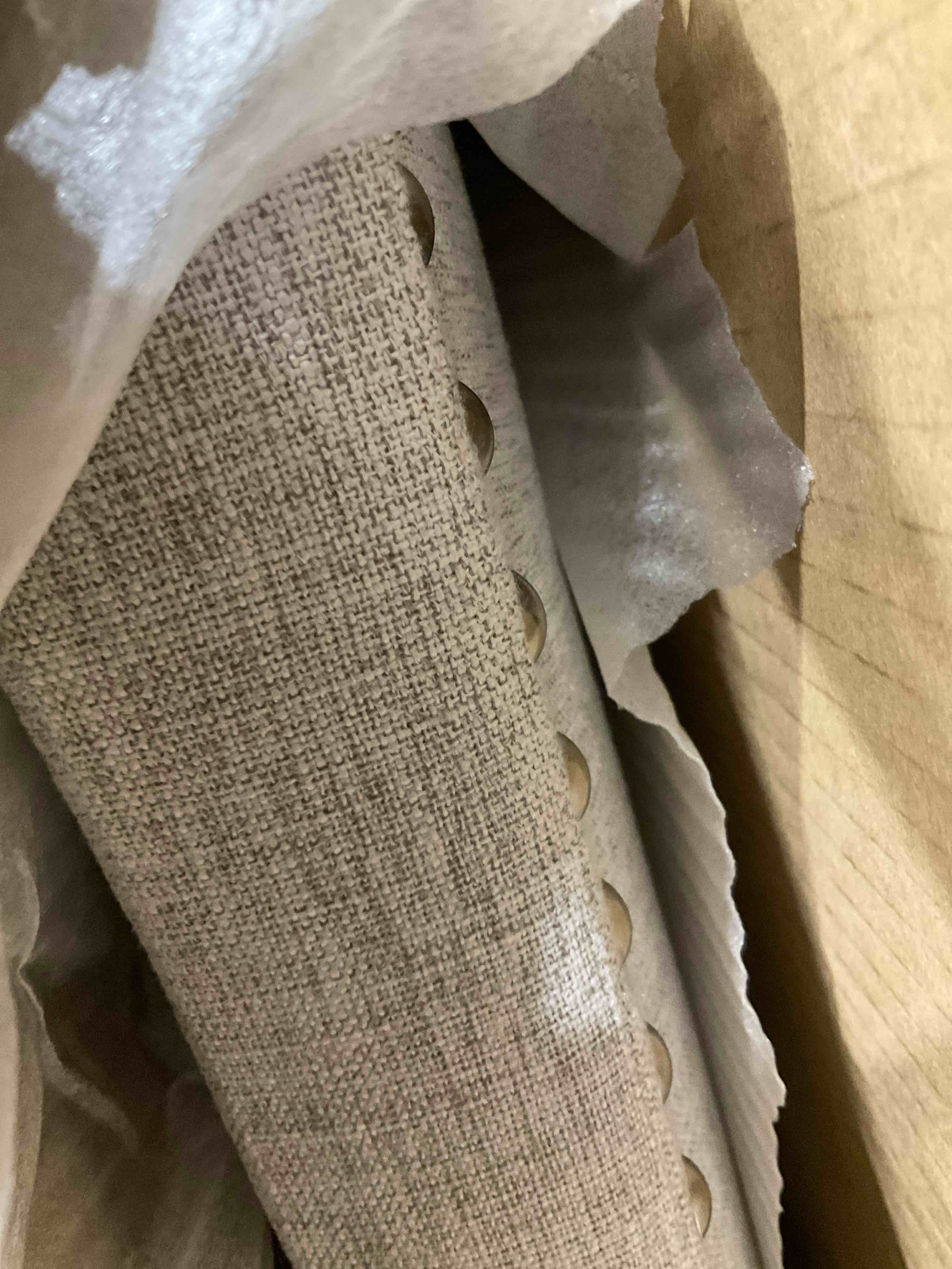 Condition photo showing New/Like New for upholstered panel headboard