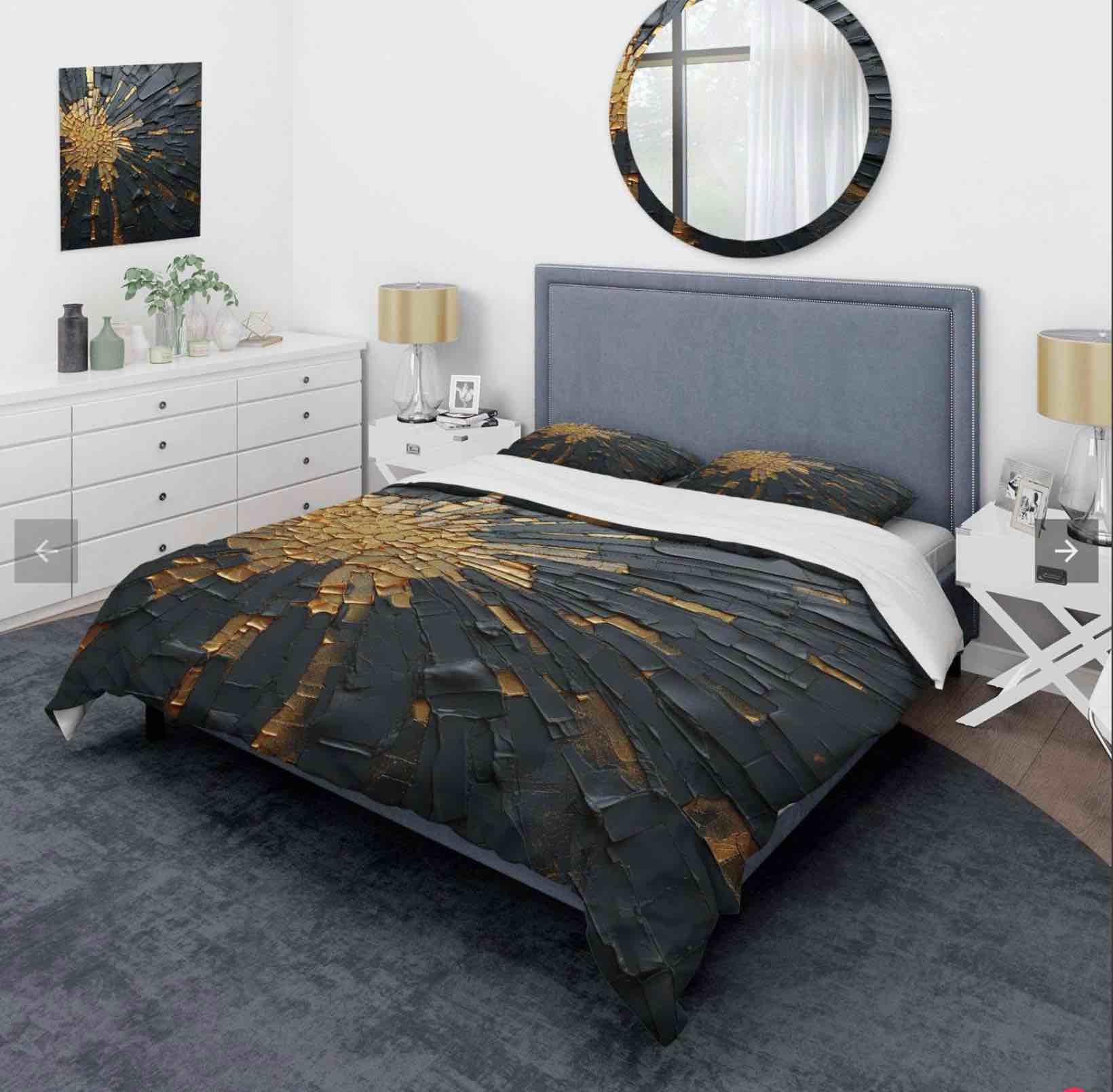 Black And Gold Abstract Meditatio 