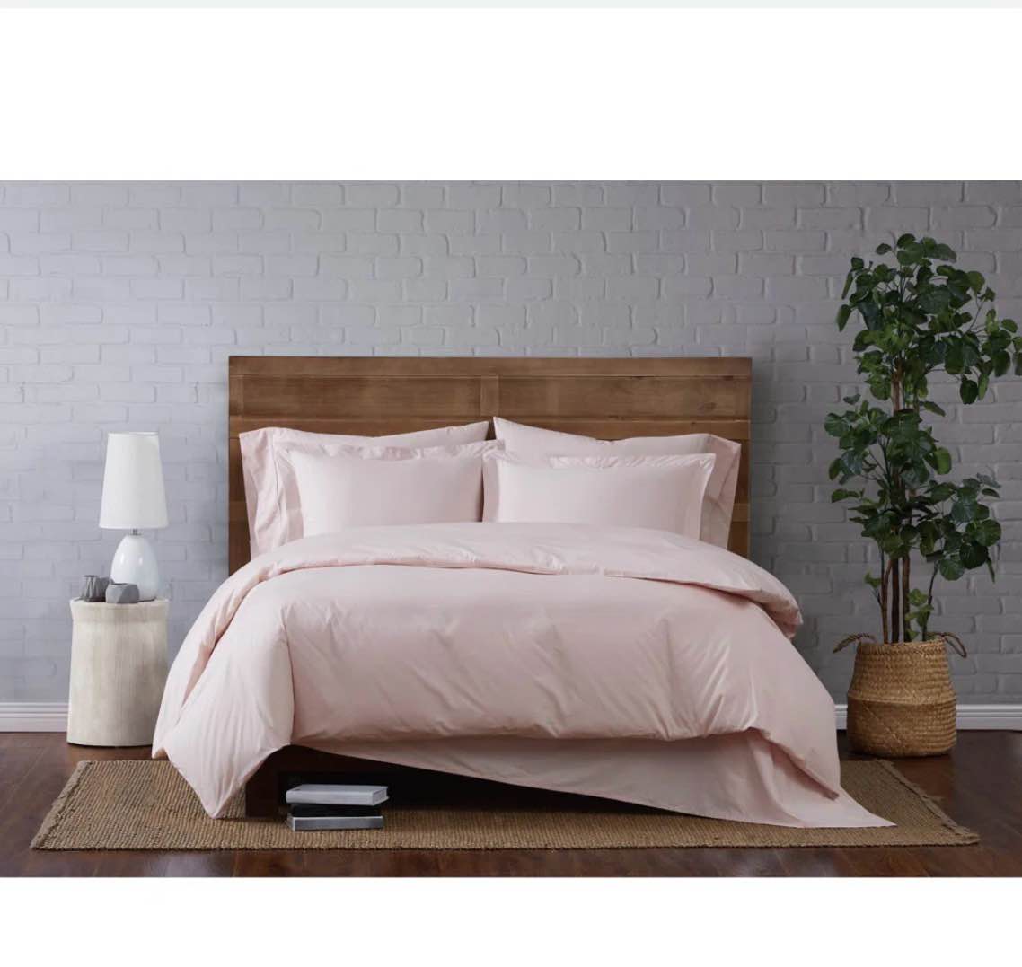  Jededian 100% Cotton Percale Duvet Cover Set