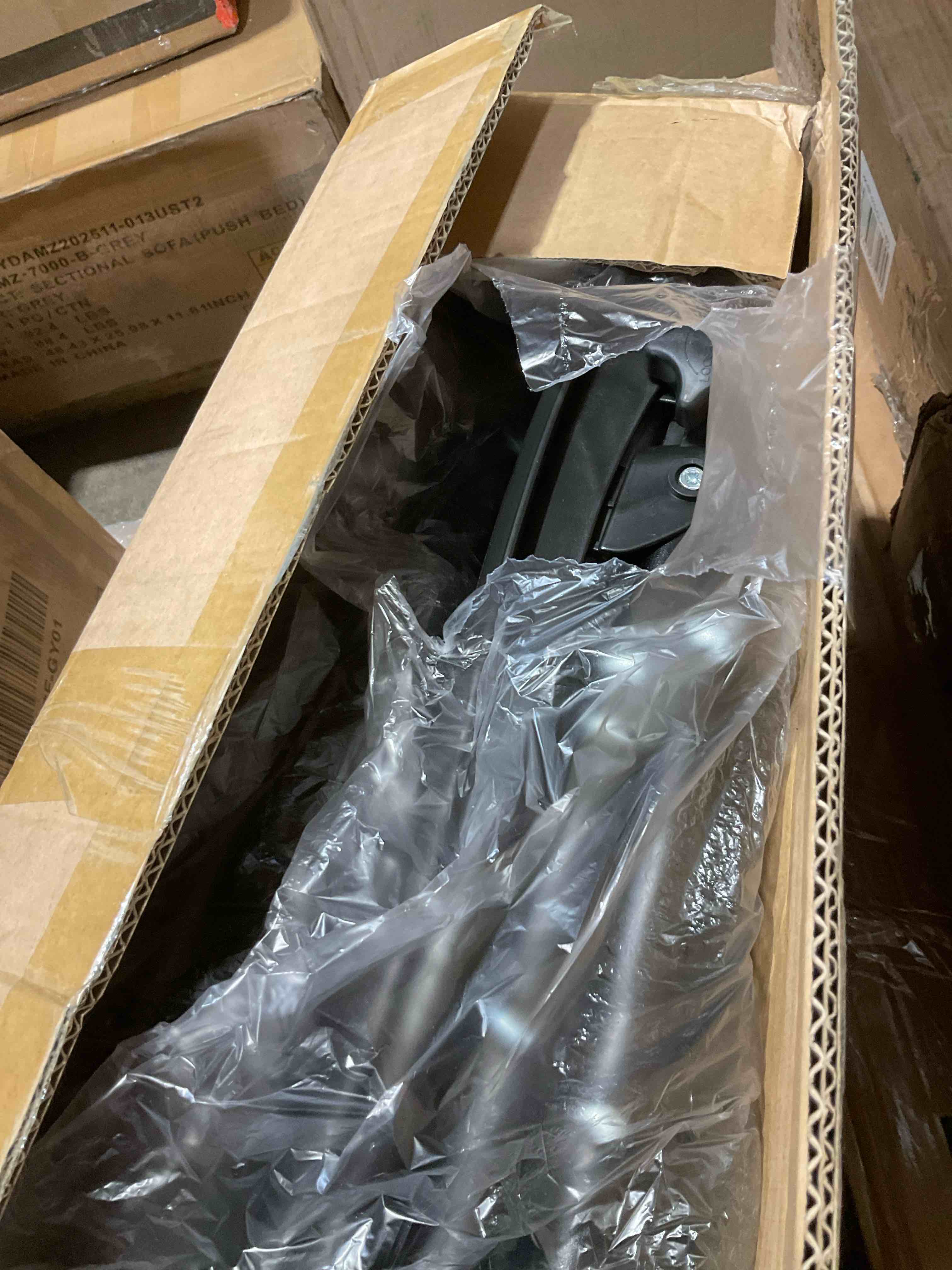 Condition photo showing New/Like New for set of 2 black charcoal side chairs