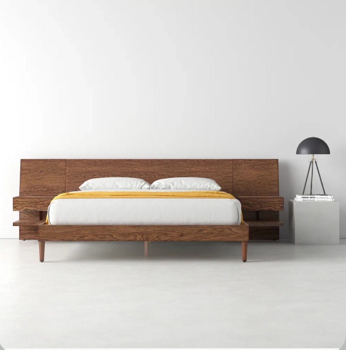 Clark Bedframe with 2 Attached Nightstanc s
