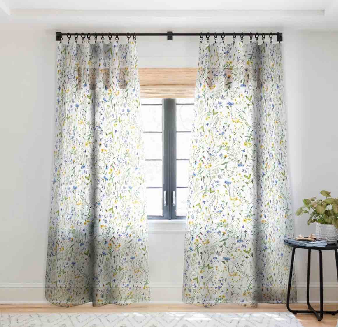 zenya polyester sheer curtain pair (set of 2)