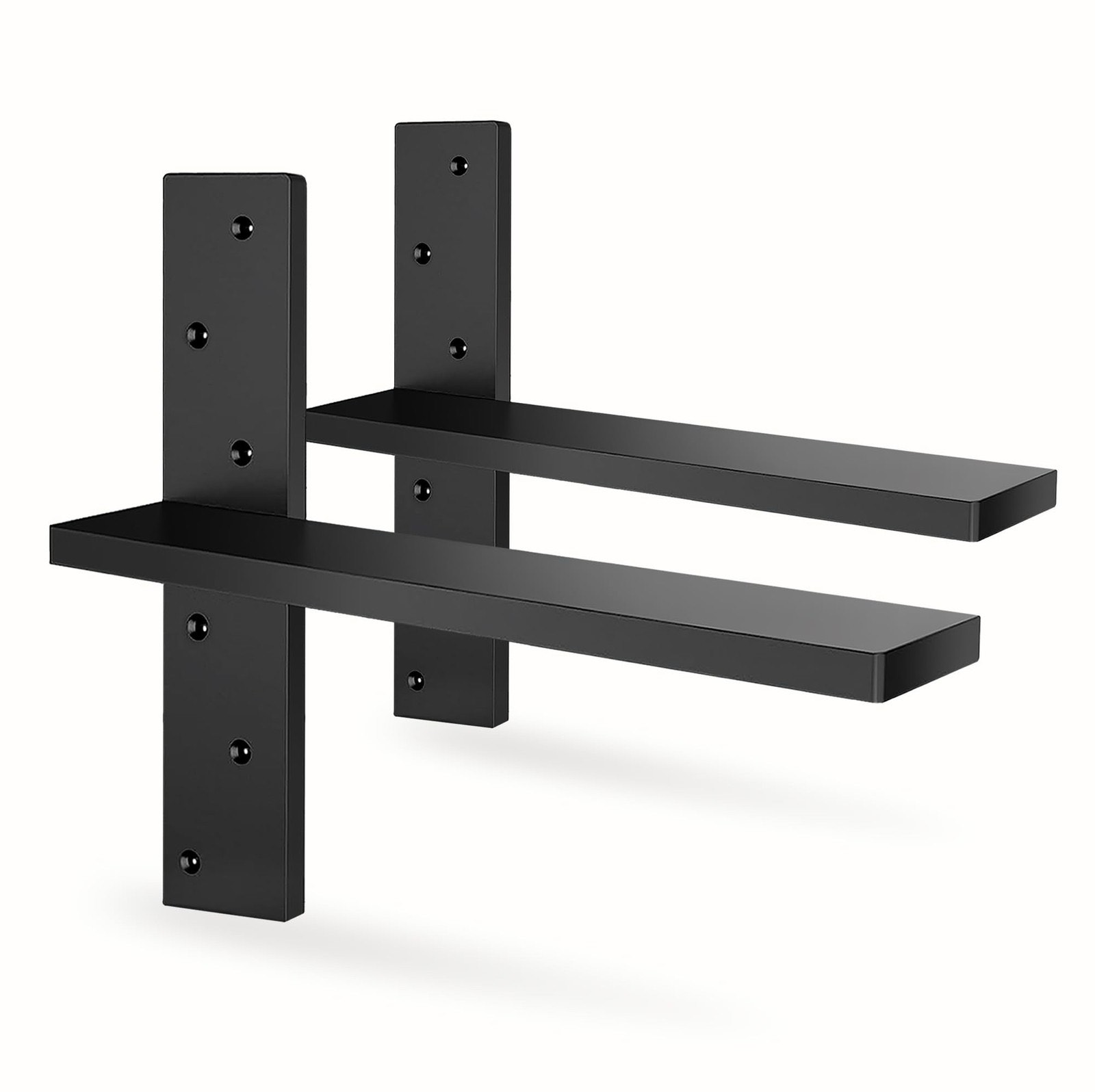 shelf brackets heavy duty floating shelf brackets (set of 2)