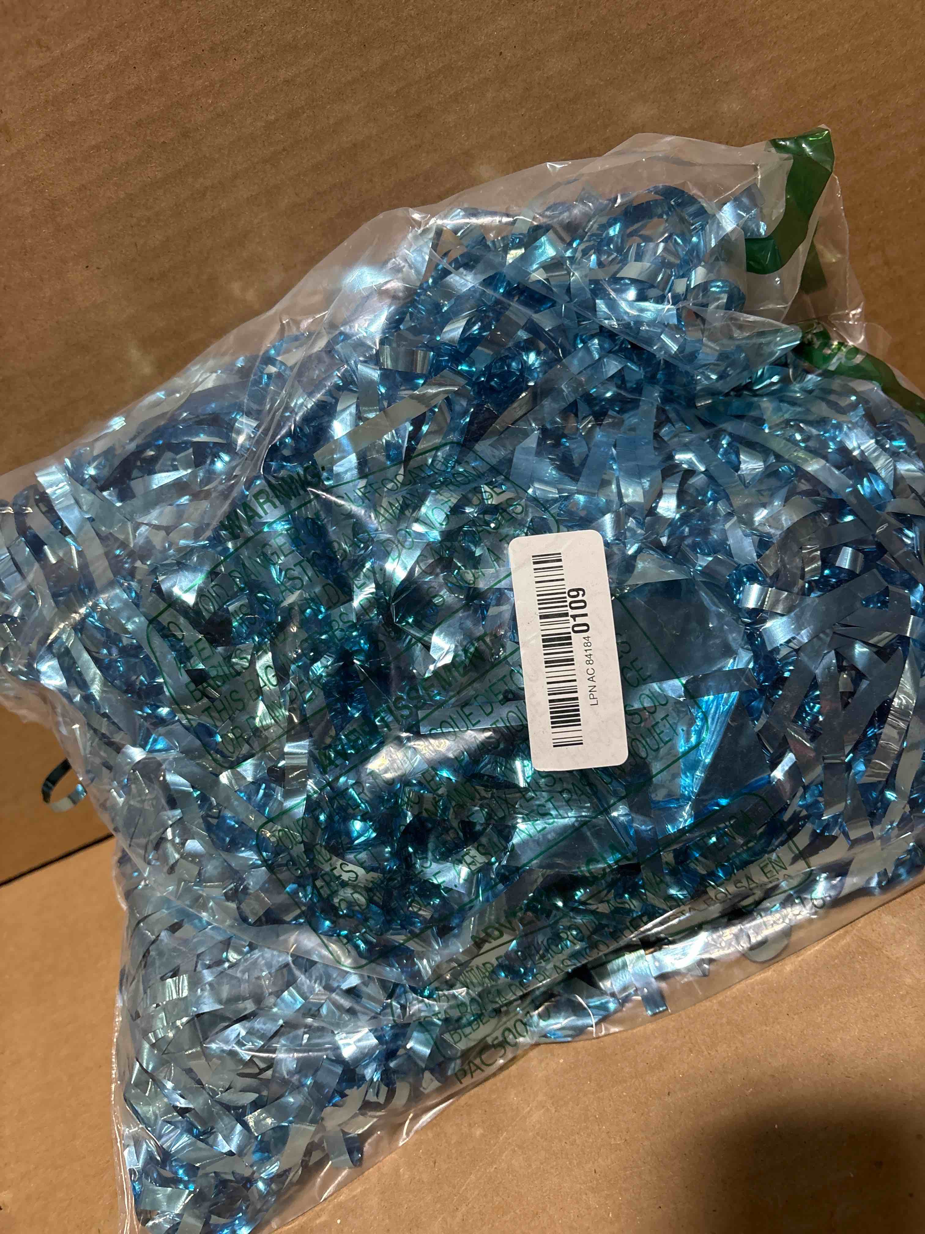 Condition photo showing New/Like New for 2 Pack Blue Streamers Party Decorations Fringe Backdrop Ocean Themed Decorations Foil Curtain Backdrop Blue Birthday Ocean Party Decor Supplies 2 PCS Sky Blue