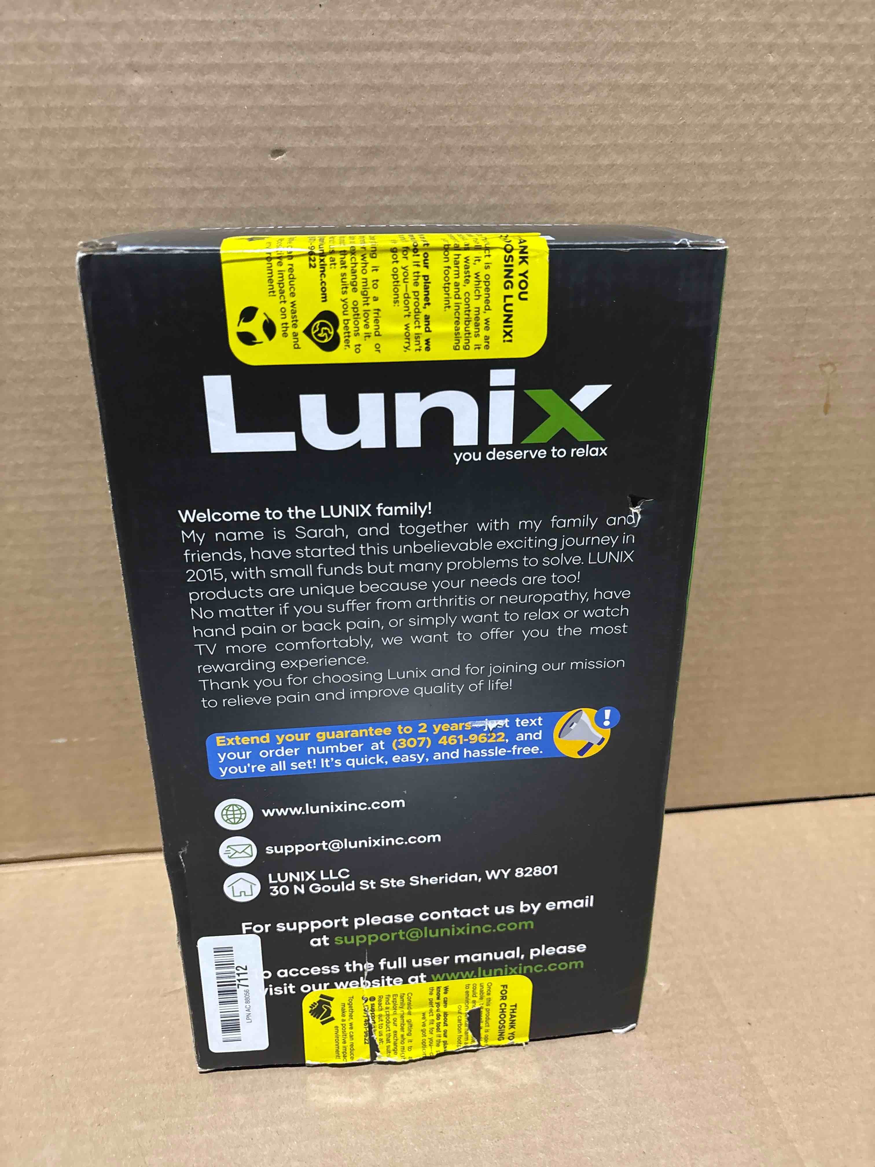 Condition photo showing New/Like New for Lunix LX3 Cordless Hand Massager, Shiatsu Massage Machine with Heat and Compression 6 Levels Pressure Point Therapy for Arthritis, Pain Relief, Carpal Tunnel and Finger Numbness Lx3 Black