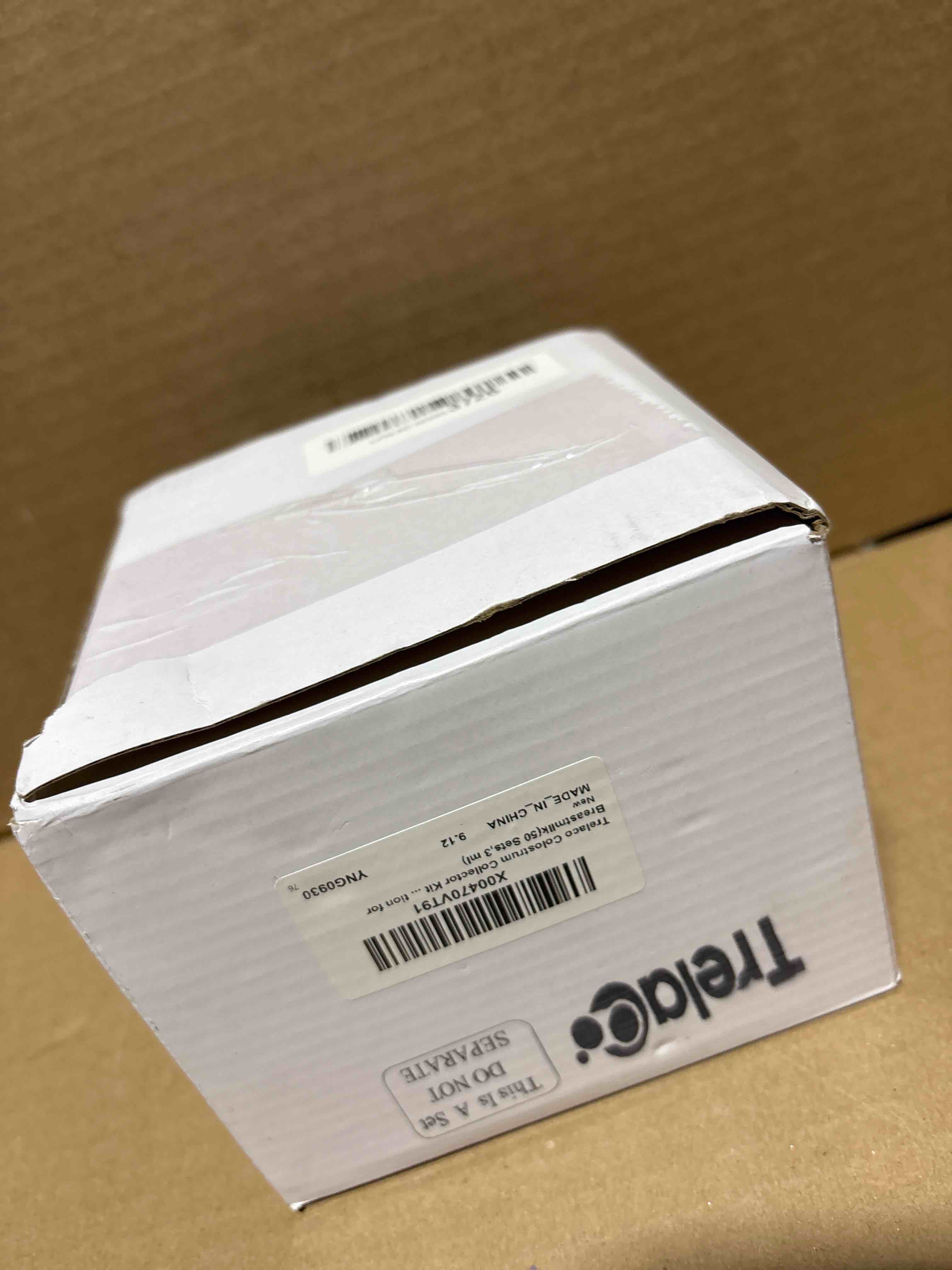 Condition photo showing New/Like New for Trelaco Colostrum Collector Kit Include Sterile Sealed Breast Milk Syringes with Caps No Needle Colostrum Syringes Stickers 1 Measuring Cup Harvesting Collection for Breastmilk(50 Sets,3 ml) 3 ml 50