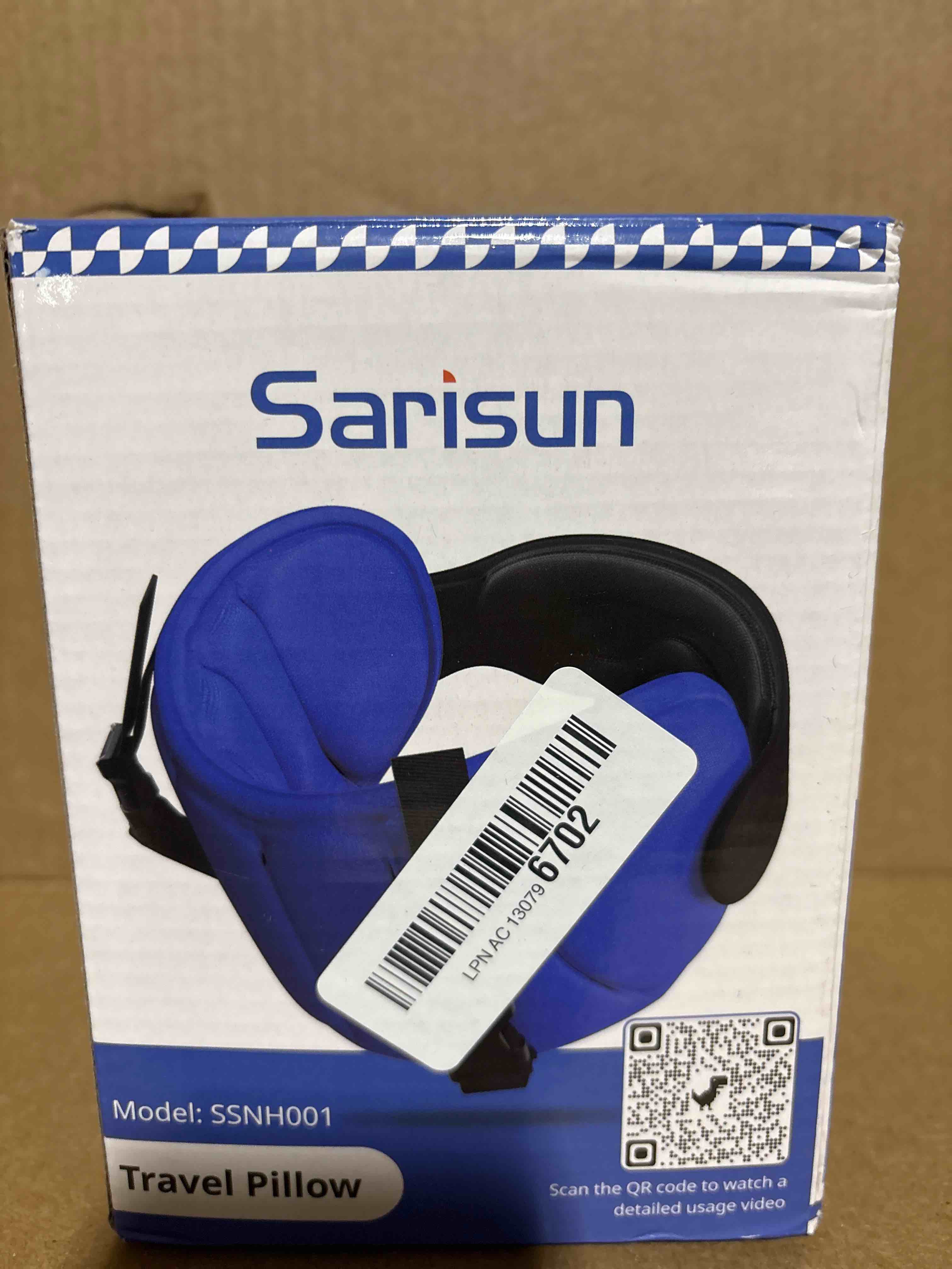 Condition photo showing New/Like New for Airplane Pillow Combo with Chin Strap, Travel Pillows for Airplanes with Sleep Eye Mask, Plane Pillow for Long Flights, Car Road Trip, 360° Headrest, Stop Bobblehead, Black