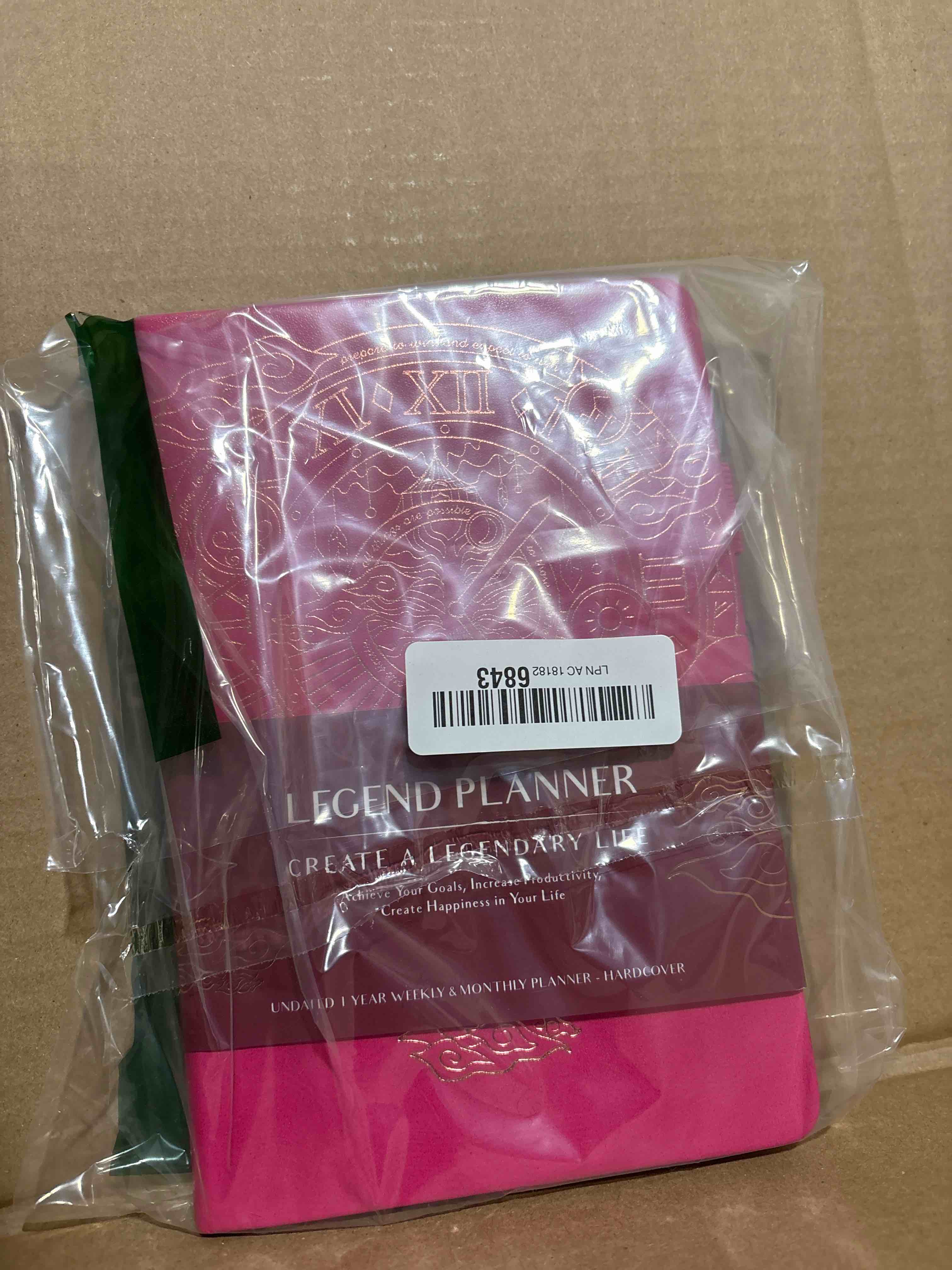 Condition photo showing New/Like New for Legend Planner – Weekly & Monthly Life Planner to Hit Your Goals & Live Happier. Organizer Notebook & Productivity Journal. A5 (Hot Pink) Hot Pink Gold (Undated) A5 (5.5'' x 8.3'')