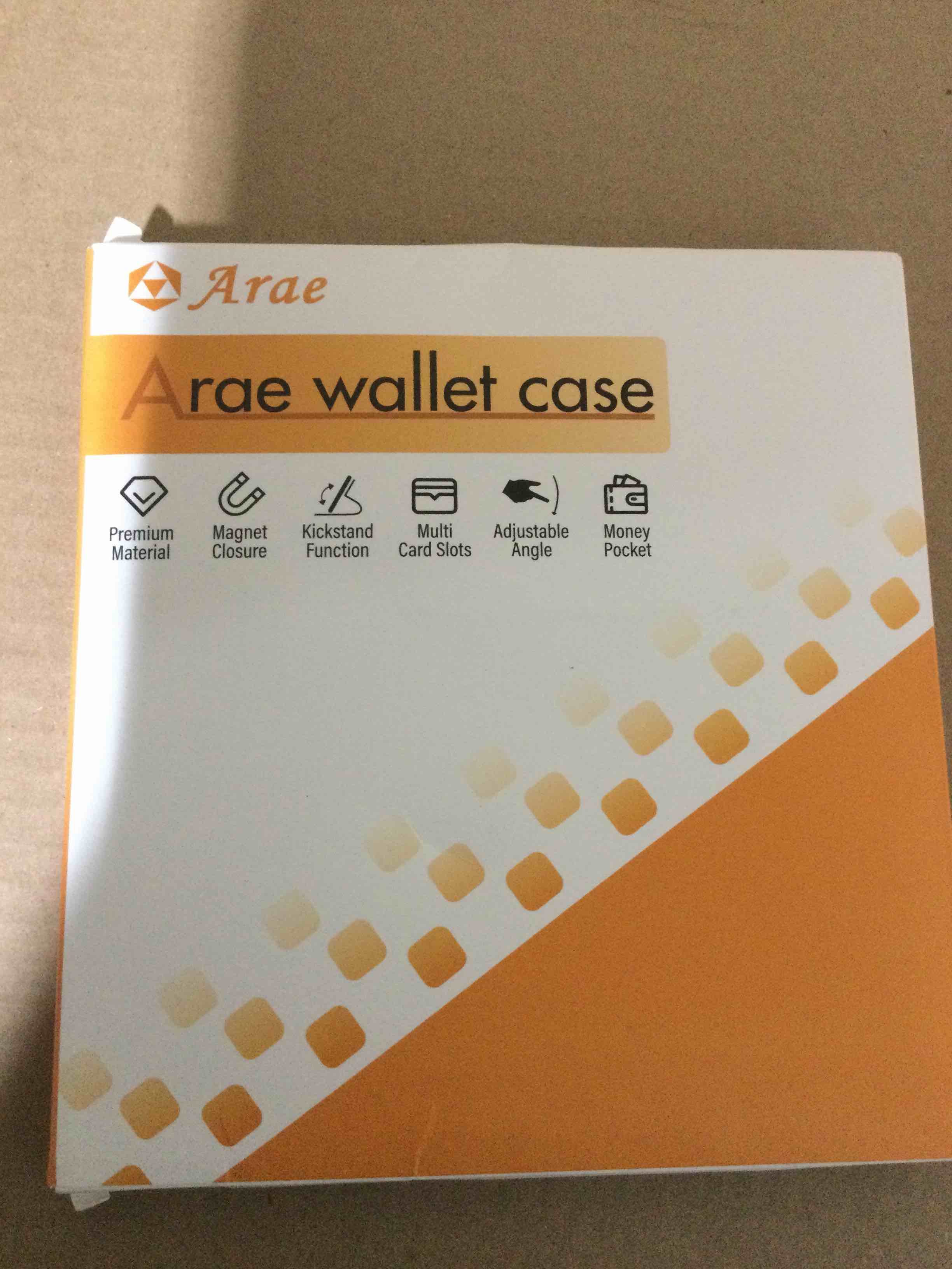 Condition photo showing New/Like New for Arae Compatible with iPhone 16 Plus Case Wallet with Card Holder, Wristlet Strap Wallet Flip Cover for iPhone 16 Plus 6.7 inch Men/Women, RFID Blocking, Kickstand,Litchi Black iPhone 16 Plus 6.7 inch Litchi Black