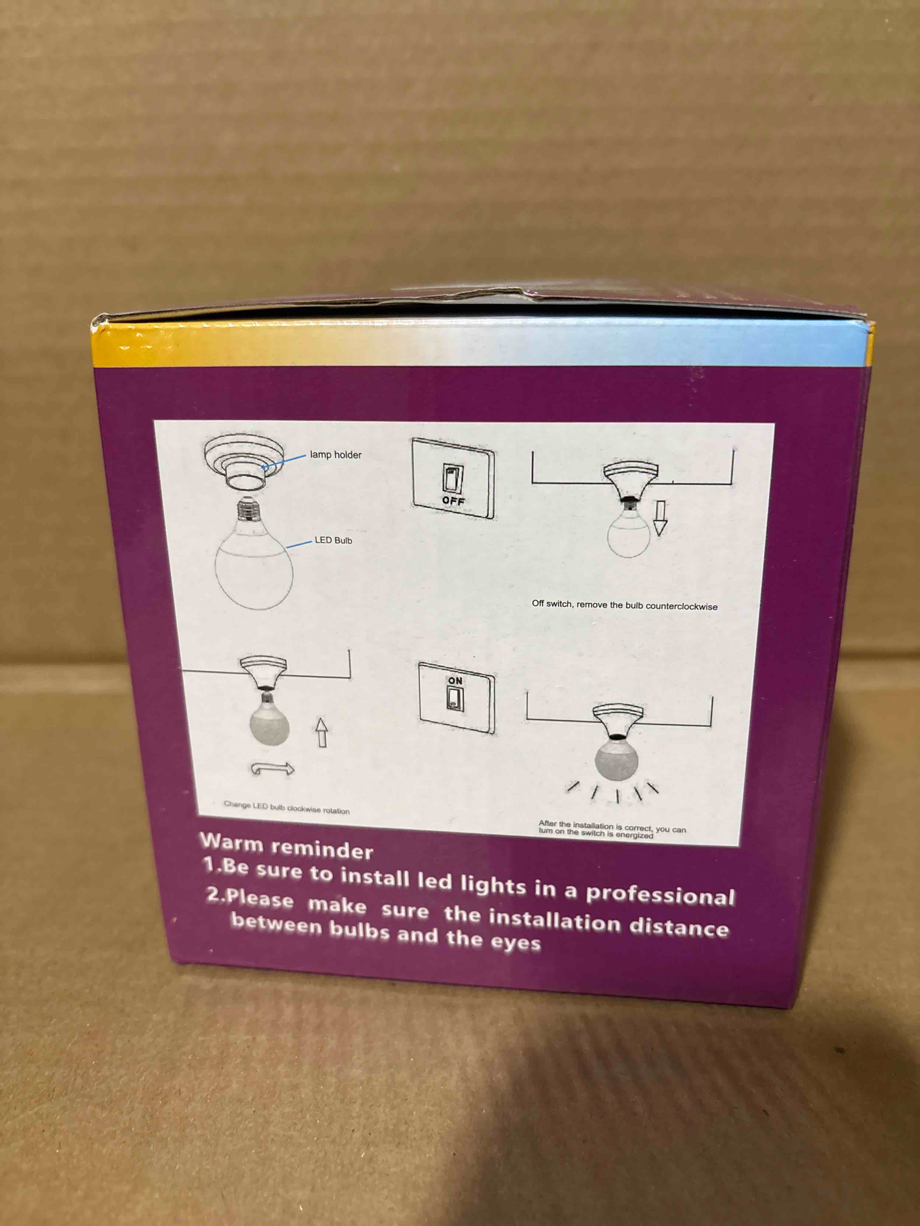 Condition photo showing New/Like New for Led Light Bulb, G120 Globe Bulb,15W(150W Equivalent) Led Bulbs Warm White 2700k Large Globe Light Bulbs, Non-Dimmable, E26 Base, 1500 Lume, Perfect for Indoor Living Room LED Bulbs (Non-dimmable) 15w 2700k