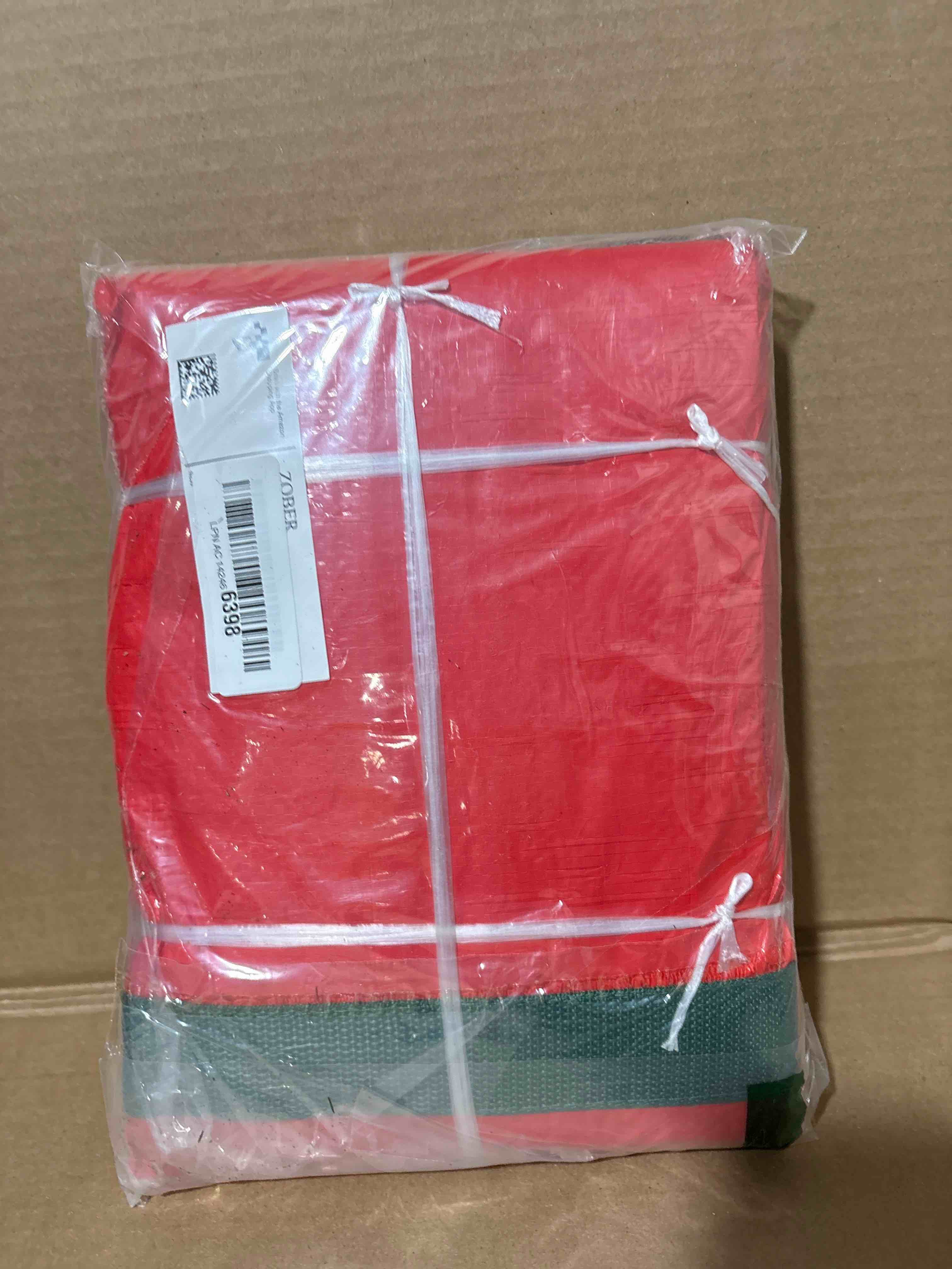 Condition photo showing New/Like New for Zober Large Christmas Tree Storage Bag - Fits 9 Ft Artificial Trees - Plastic, Waterproof Christmas Tree Bag For Storage Box For Xmas - Strong, Durable Handles - Label Card Slot - Red Red 9 ft