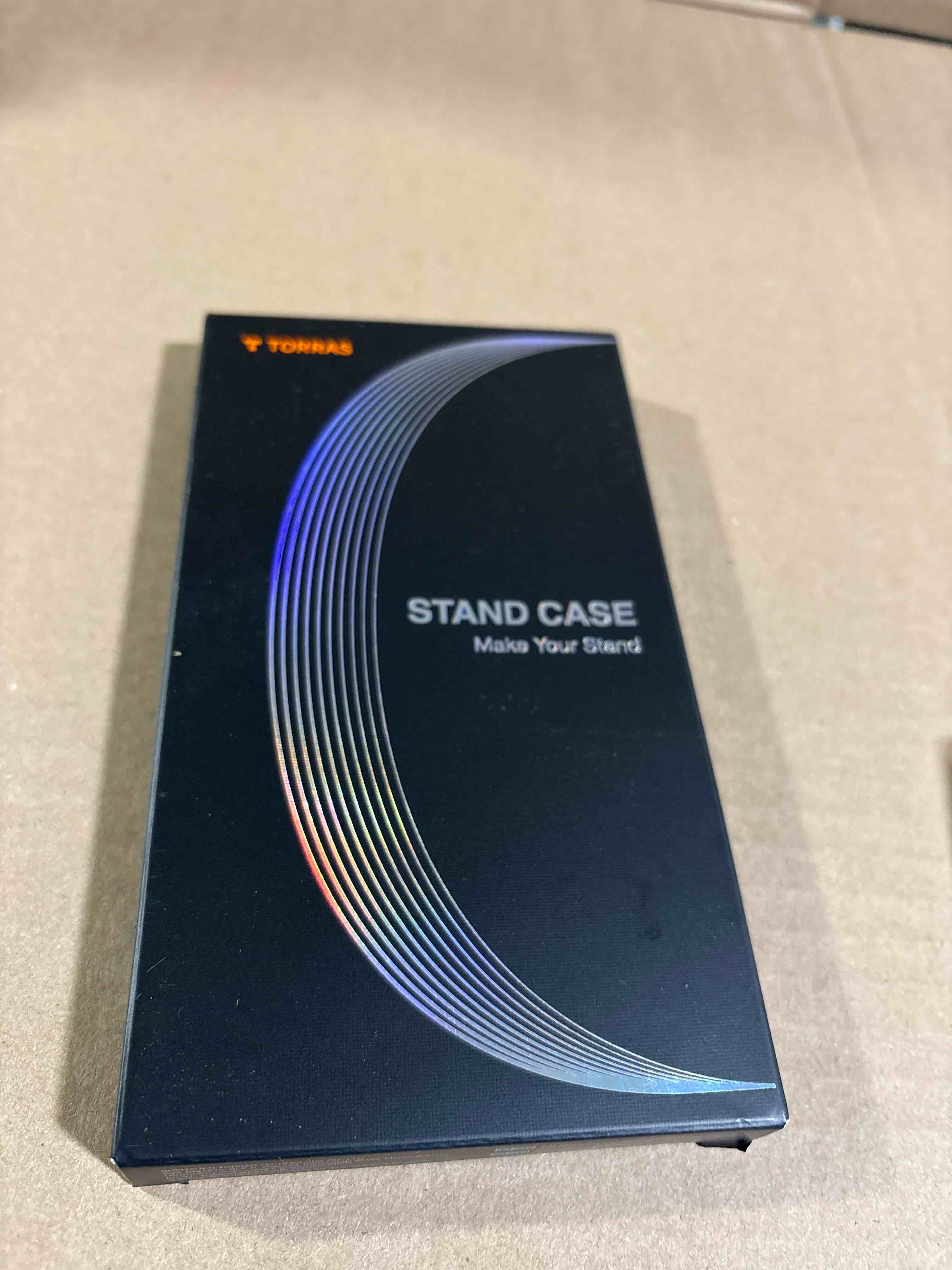 Condition photo showing New/Like New for TORRAS Strong Magnetic & Seamless Stand for Samsung Galaxy S25 Plus Case, Fit for MagSafe, Mil-Grade Drop Protection, Adjustable Kickstand for Samsung Galaxy S25 Plus Case, Translucent Back/Black Edge for Galaxy S25 Plus Black