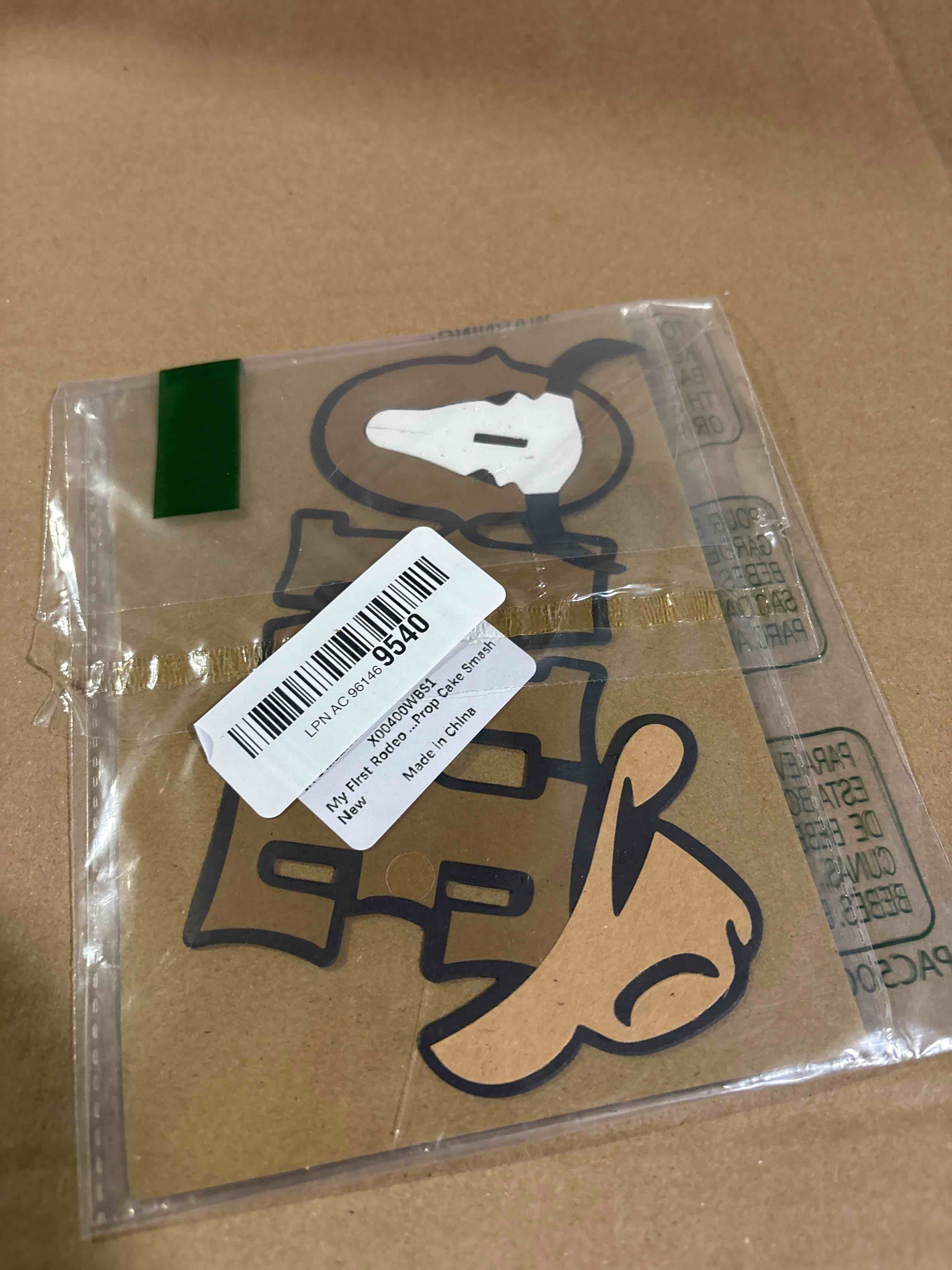 Condition photo showing New/Like New for My First Rodeo Cake Topper - Cowboy One Birthday Party Decorations,Western 1st Cake Decoration,Cowboy One Cake Topper,My First Rodeo Photo Prop Cake Smash