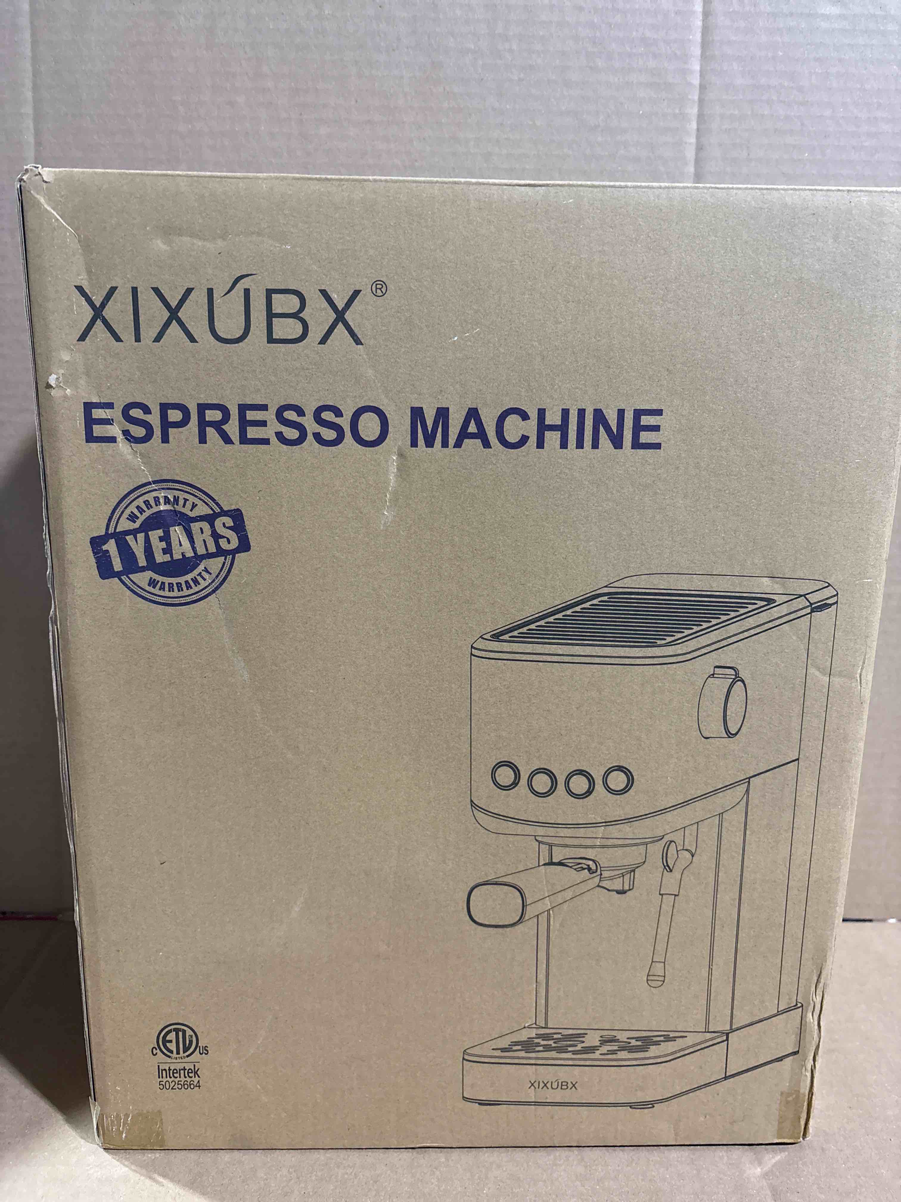 Condition photo showing New/Like New for Espresso Machine 20 Bar with Milk Frother, Stainless Steel Coffee Maker with 42 oz Removable Water Tank for Cappuccino, Latte&Cold Brew, Home&Office, Silver