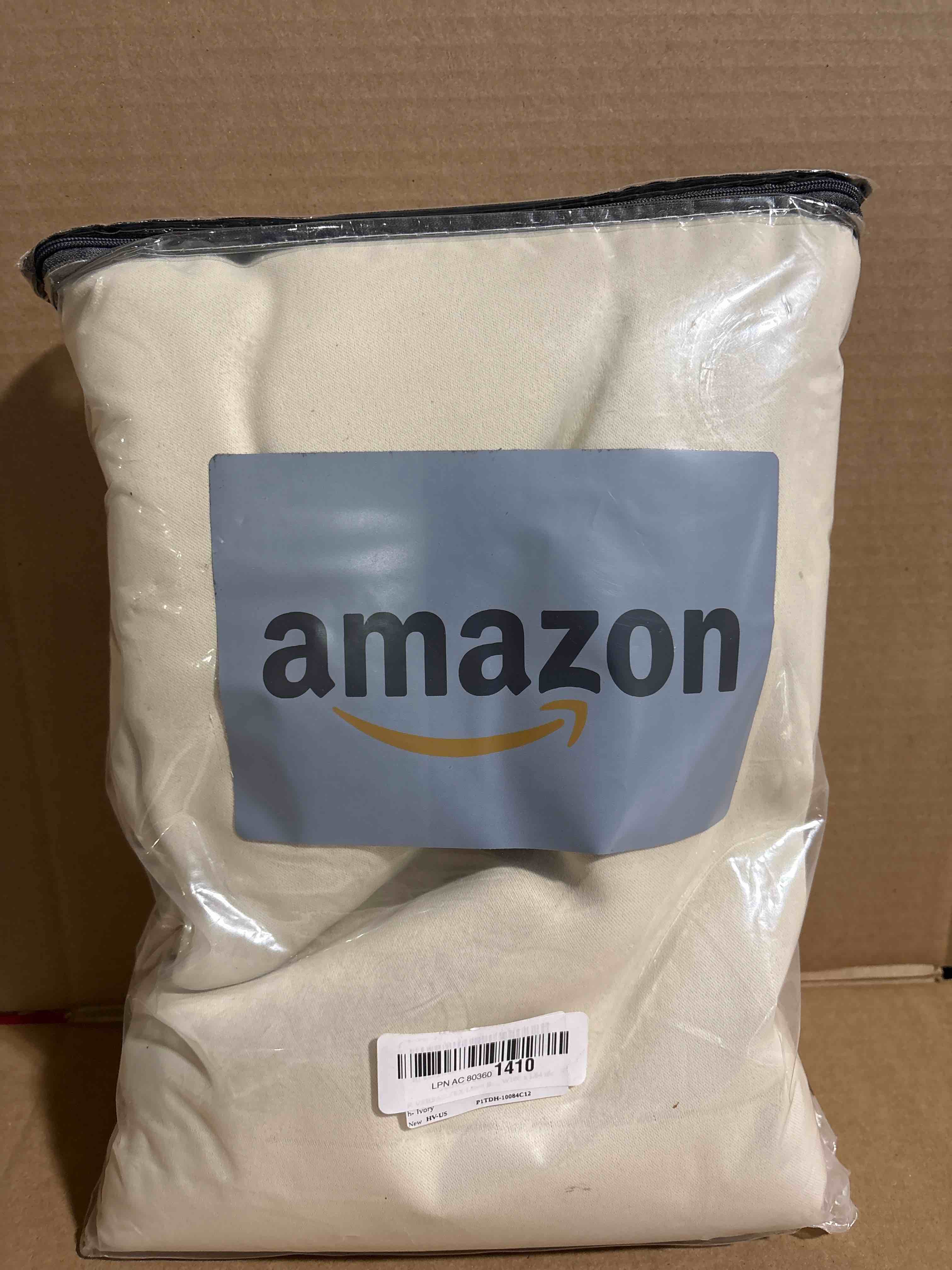 Condition photo showing New/Like New for H.VERSAILTEX Linen Blackout Curtains Durable Thick Textured Linen Look 100% Blackout Patio Door Curtain, Anti Rust Grommet Extra Wide Sliding Glass Door Curtains, W100 x L84 inch- Ivory Ivory 100"W x 84"L (Pack of 1)