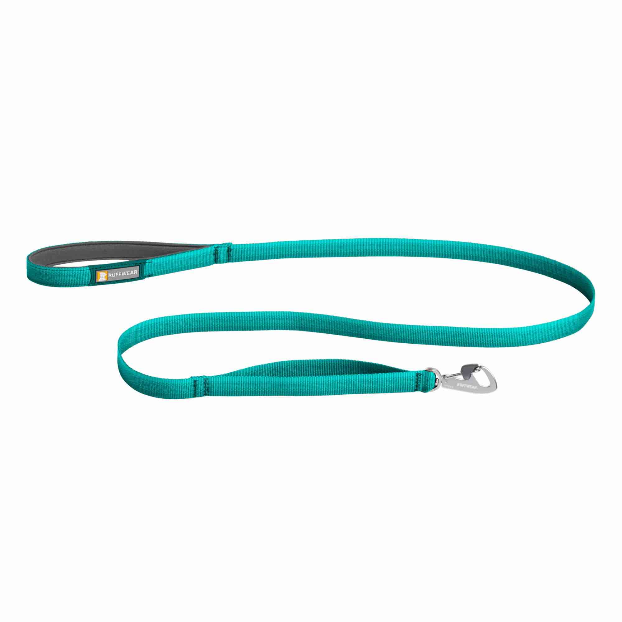 ruffwear, front range dog leash, 5 ft lead with padded handle for everyday walking, aurora teal