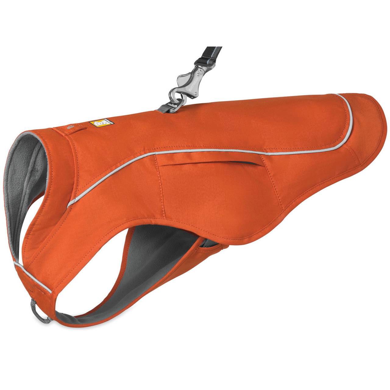 ruffwear - overcoat fuse jacket harness combo for dogs, canyonlands orange, medium 