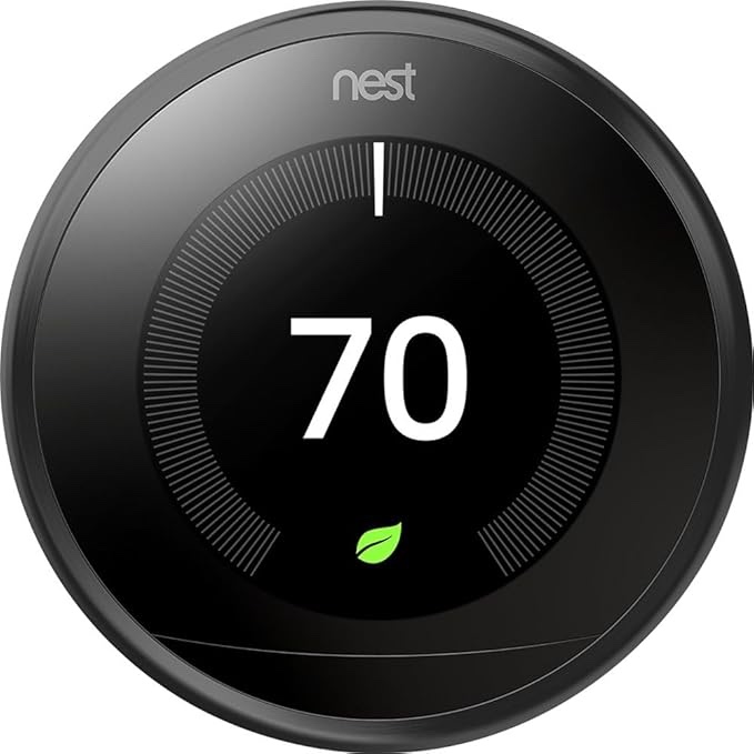 google nest learning thermostat- 3rd generation - black