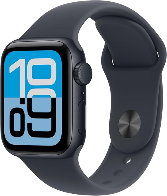 apple watch se 3 gps 40mm midnight aluminum case with midnight sport band - s/m