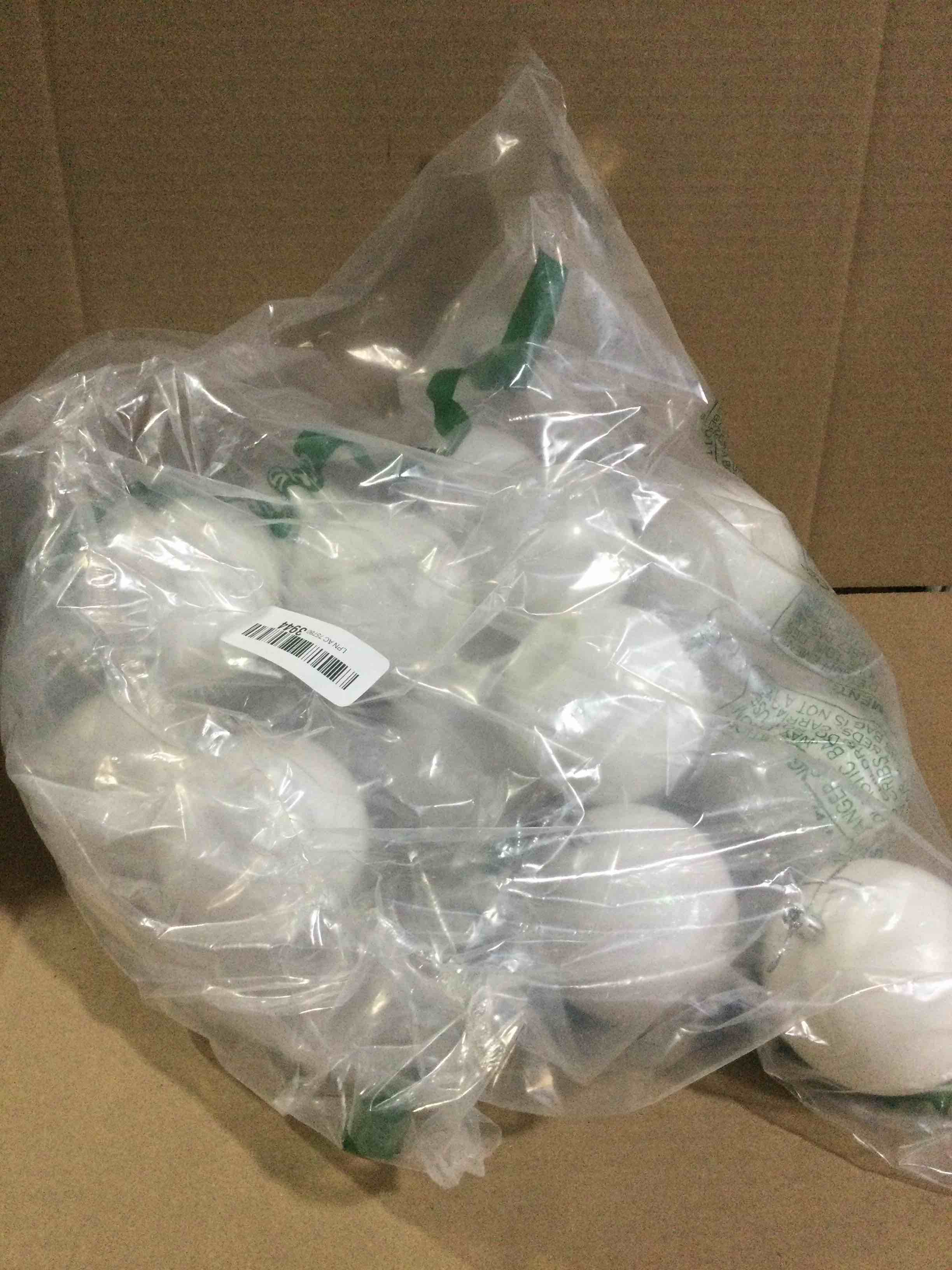 Condition photo showing Good Condition for JOYIN 24 Pcs Christmas Ball Ornaments Blank White, Ball Ornaments for DIY Art & Craft Christmas Tree Decoration Shatterproof for Xmas Party Favors Supplies Presents