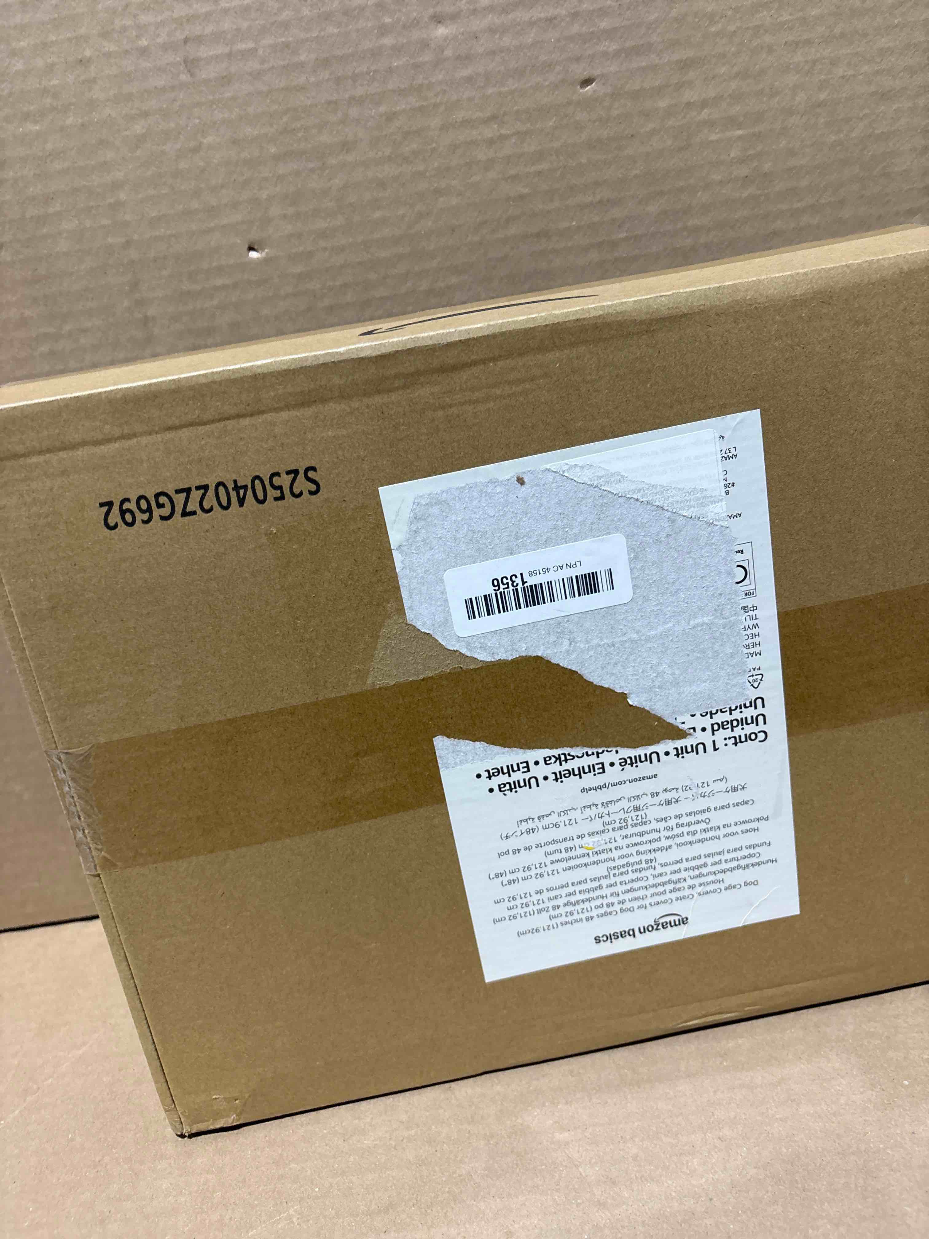 Condition photo showing New/Like New for Amazon Basics Dog Crate Cover for 48 inches Wire Cage, Kennel Cover 48"L x 30"W x 32"H
