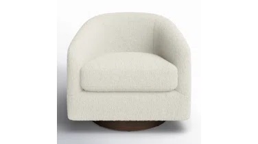Bennett Upholstered Swivel Barrel Chair