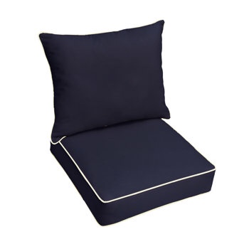 Warrick Sunbrella Outdoor 5'' Lounge Chair Seat / Back Cushion