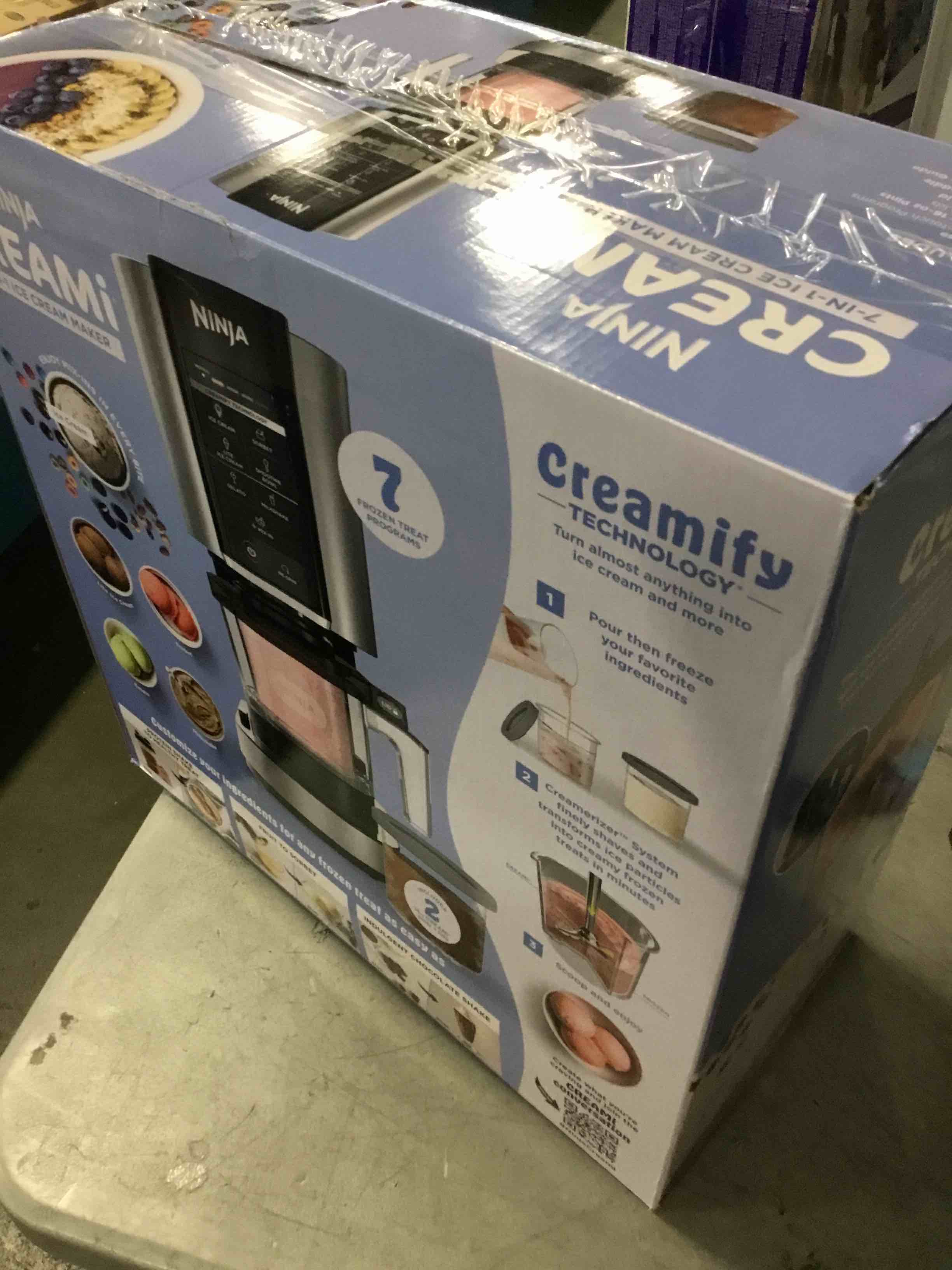 Ninja NC301 CREAMi Ice Cream Maker, for Gelato, Mix-ins, Milkshakes, Sorbet, Smoothie Bowls & More, 