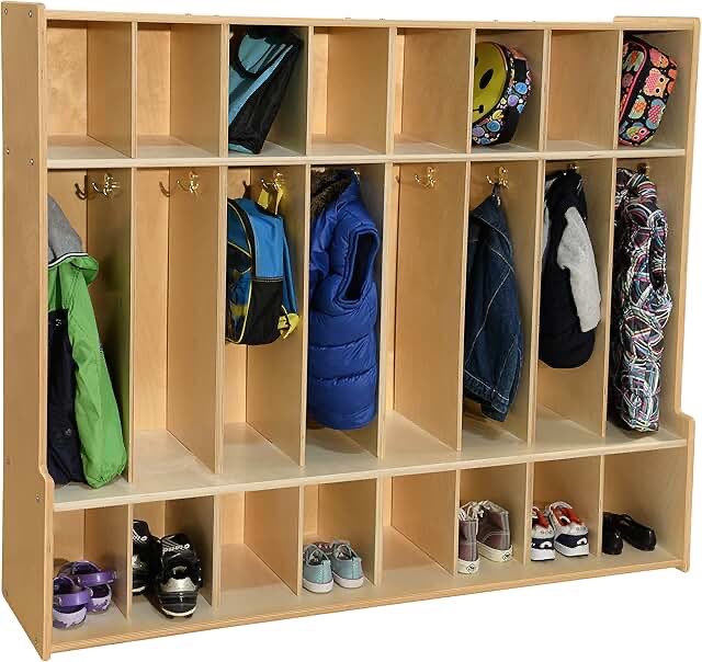 Childcraft 12 Section Preschool Cubby Locker