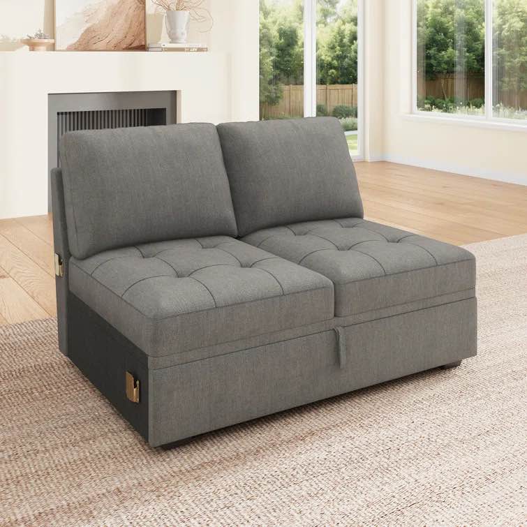 incomplete Carton F: Double Seat Module & Parts Gray