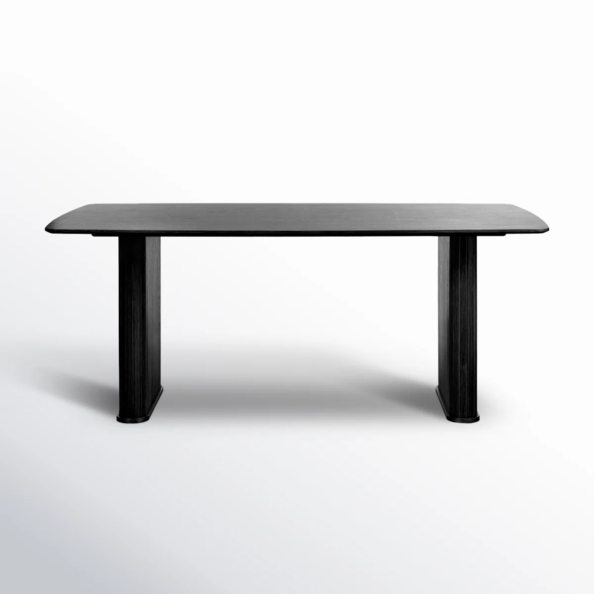 incomplete Iris Round Slatted Dining Table Smoked, Box 2 Of 3