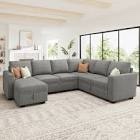 latitude run sectional light grey incomplete left arm rest