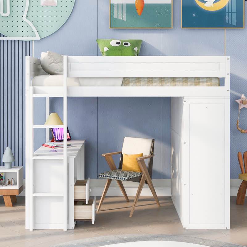 gladina kids loft bed with built in (incomplete, part of a set) 