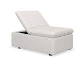 Faux Leather Storage Ottoman