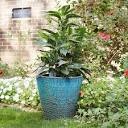 11.8” ceramic Peyton planter in blue patina