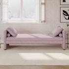 (incomplete) Modern Upholstered Chaise Lounger Daybed with Pillows Small Single Daybed, No Mattress Needed, Perfect For Living Rooms & Home Office,Linen Fabric