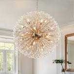  20-Light 35.43'' Dimmable Sputnik Sphere Chandelier