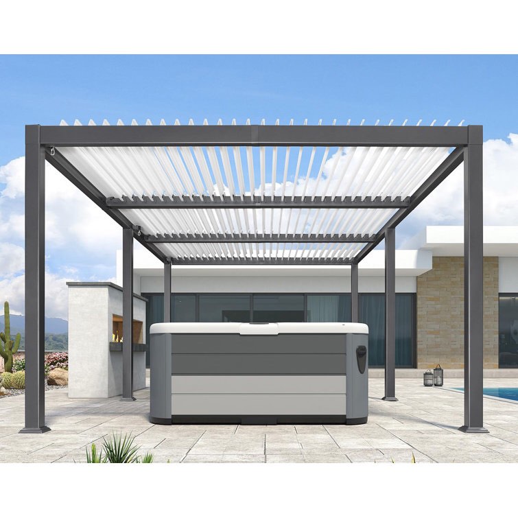 Purple Leaf 11' X 21' Outdoor Aluminum Pergola (incomplete, box 2/11 , one box only ) 