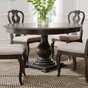 Liberty furniture, Round Dining table wood Dark ebony Base only similar to stock photo 